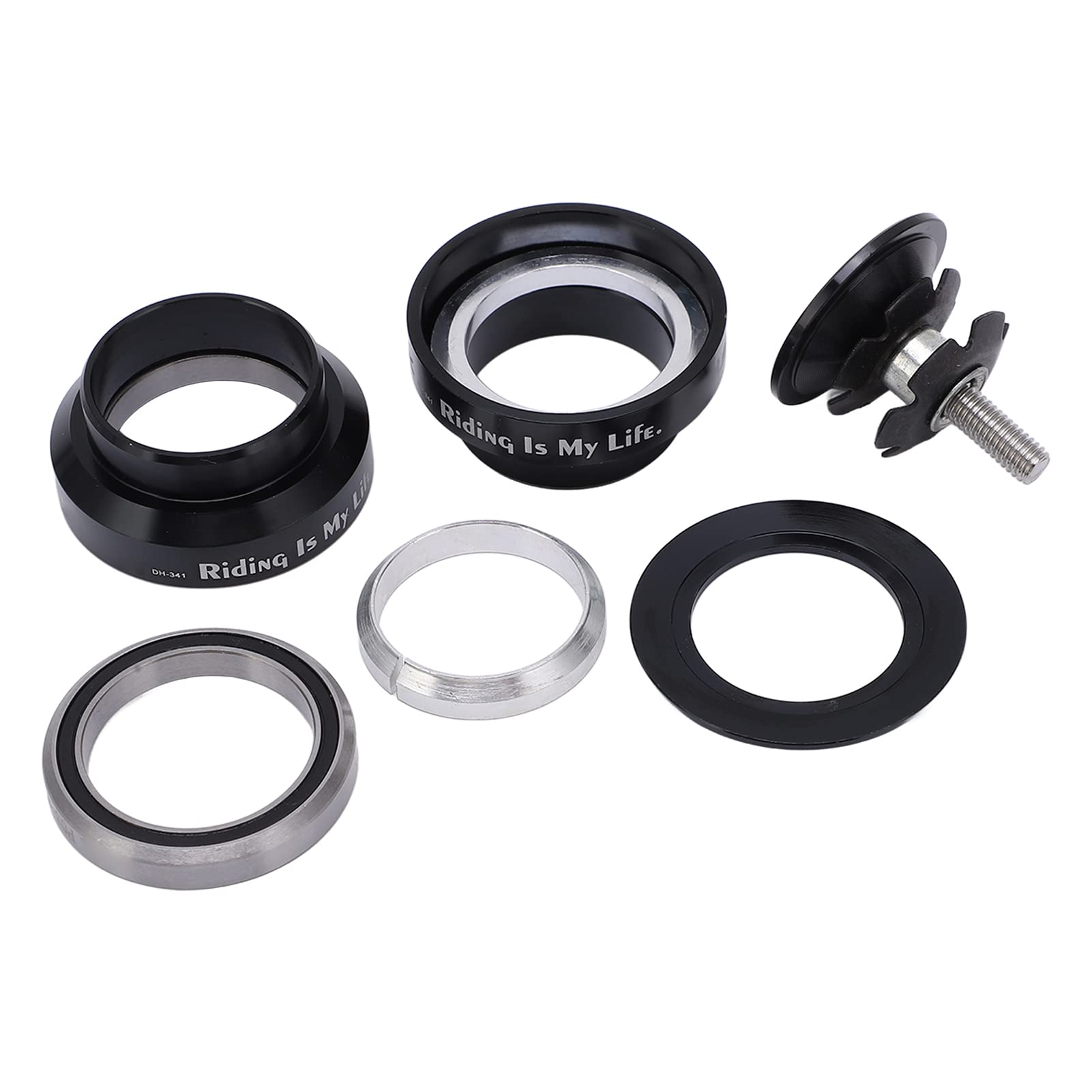 34mm Bike Headset Bearing Kit - Rust Proof Front Fork Stem Bearing Bowl Set for Mountain & Road Bikes | Perfect for Bike Maintenance & Upgrades