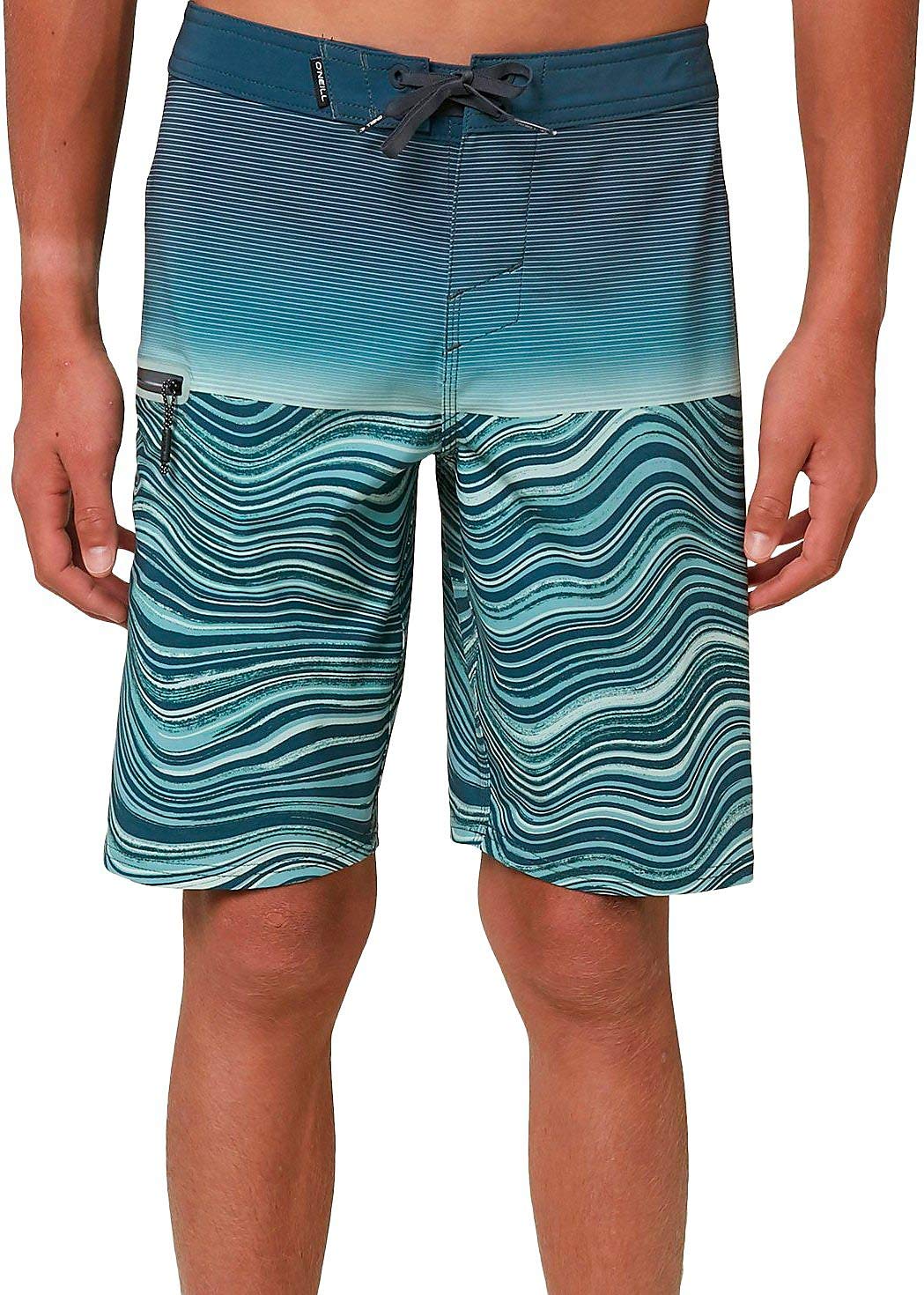 O'Neill Boys' Hyperfreak Swim Shorts for Kids - Quick-Dry, UPF 50+ Sun Protection - Slate Blue - Size 30 - Perfect for Beach, Pool & Summer Water Activities