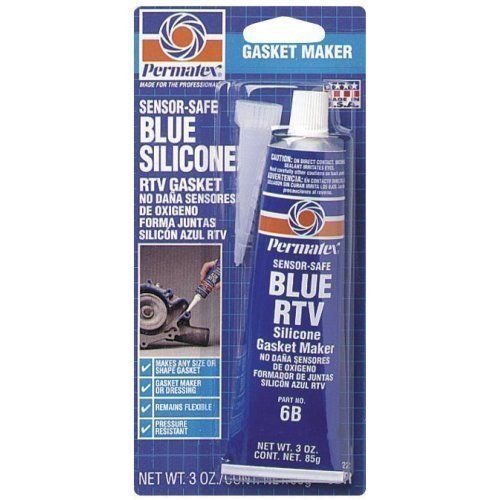 Permatex 80022 3oz High-Temp Blue RTV Silicone Gasket Maker Sealant - Oil Resistant, Flexible Adhesive for Automotive Engines, Transmissions & Marine Applications