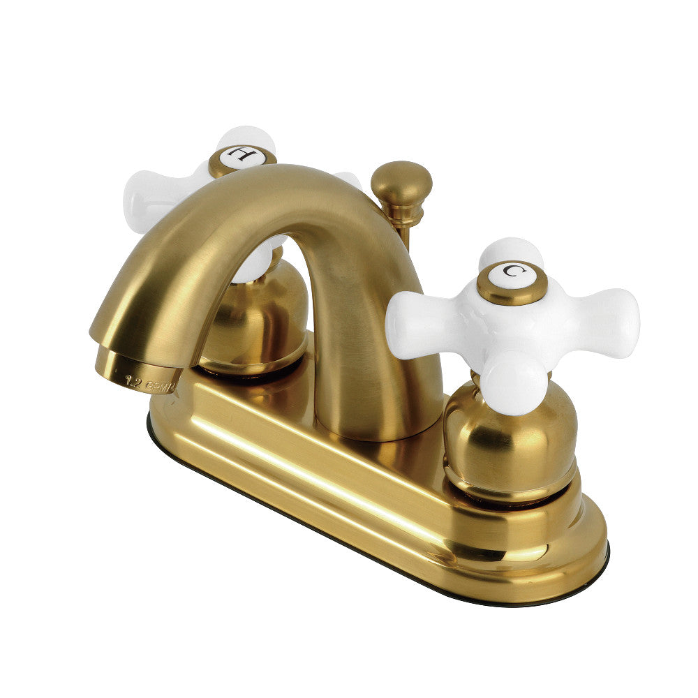 Kingston Brass KB5613PX Restoration 4-Inch Centerset Bathroom Faucet - Vintage Style Sink Faucet for Bathroom Vanity, Powder Room & Guest Bath - Durable Brass Construction with Ceramic Disc Valves