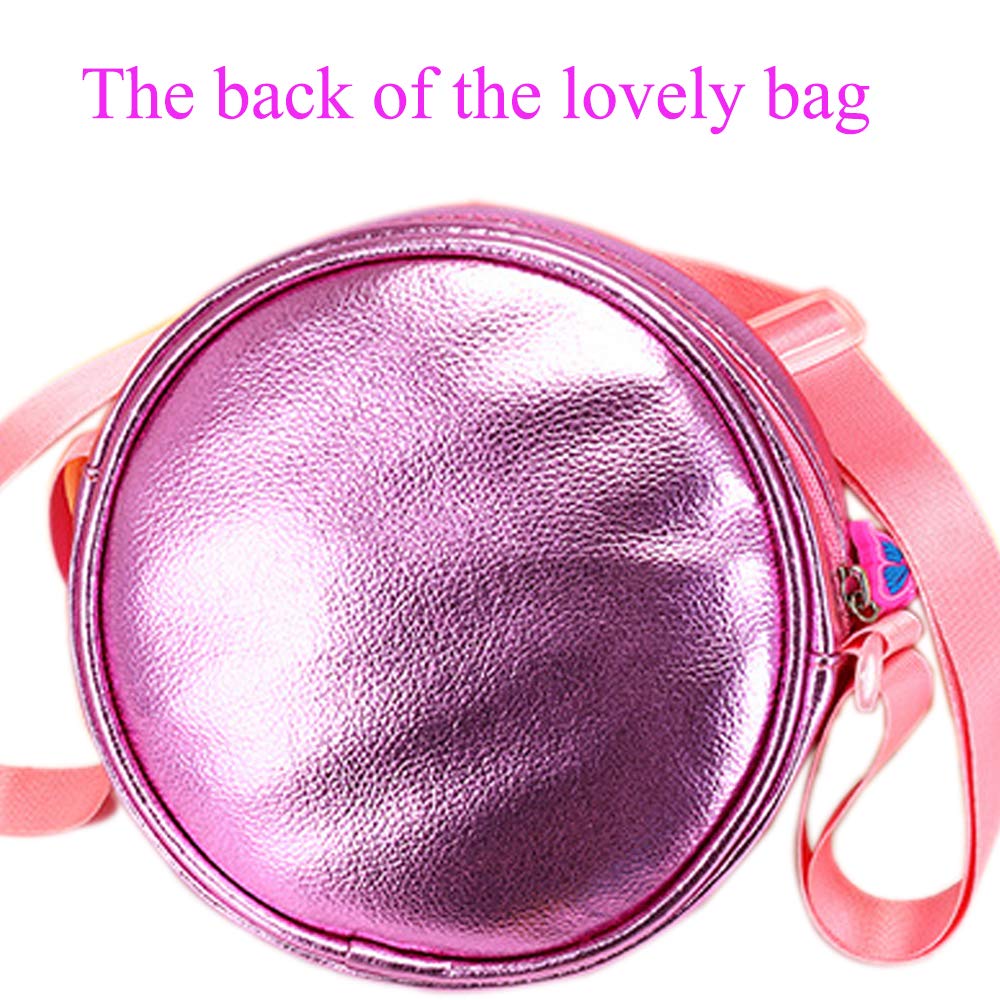 **Rainbow Crossbody Purse for Little Girls - Cute Princess Handbag with Rainbow Keychain for Toddlers & Kids | Perfect for Birthday Gifts, Dress-Up Play & Everyday Use**
