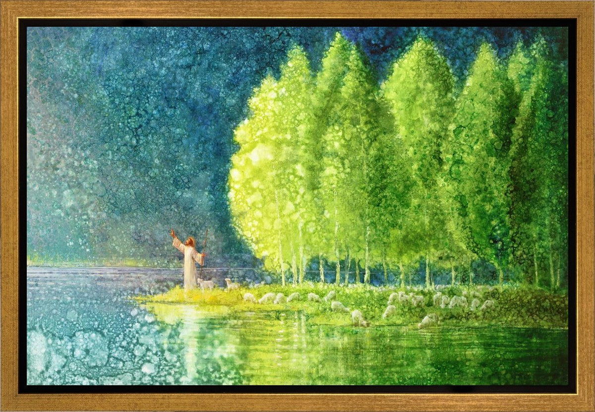 Beside Still Waters Gallery Wrap Canvas Art - Handmade Wall Decor for Living Room, Bedroom & Office - Perfect for Home, Gifts & Interior Design