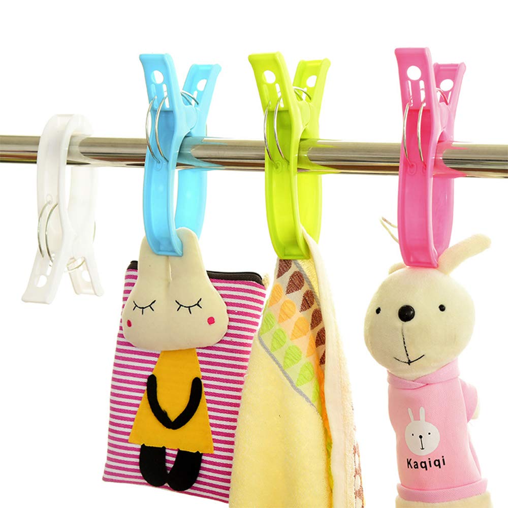 Large Beach Towel Clips for Pool Chairs - Heavy Duty Plastic Clamp for Securing Towels on Cruise, Lounge & Outdoor Furniture - Perfect for Beach, Poolside & Vacation Use