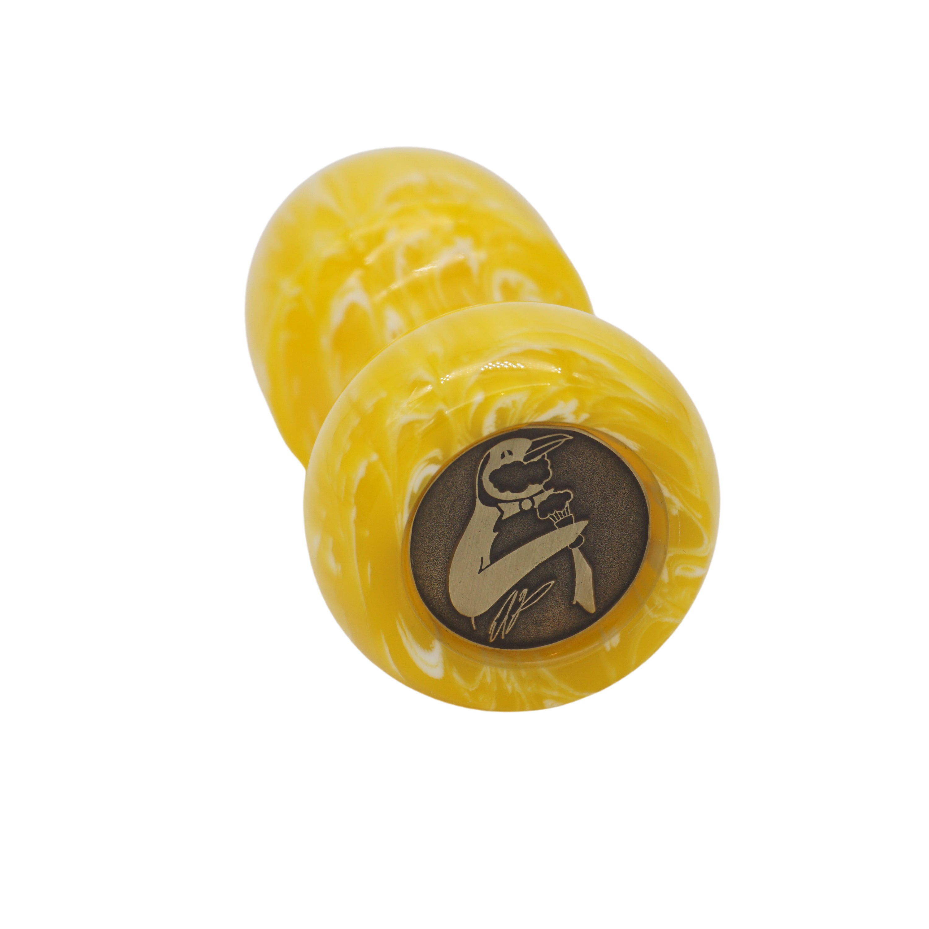 Premium Handcrafted Lemon Drop Shaving Brush Handle - Fits 24mm & 26mm Knots - Luxury Wet Shaving Accessory for Men's Grooming Routine - Perfect Gift for Barbers & Shaving Enthusiasts
