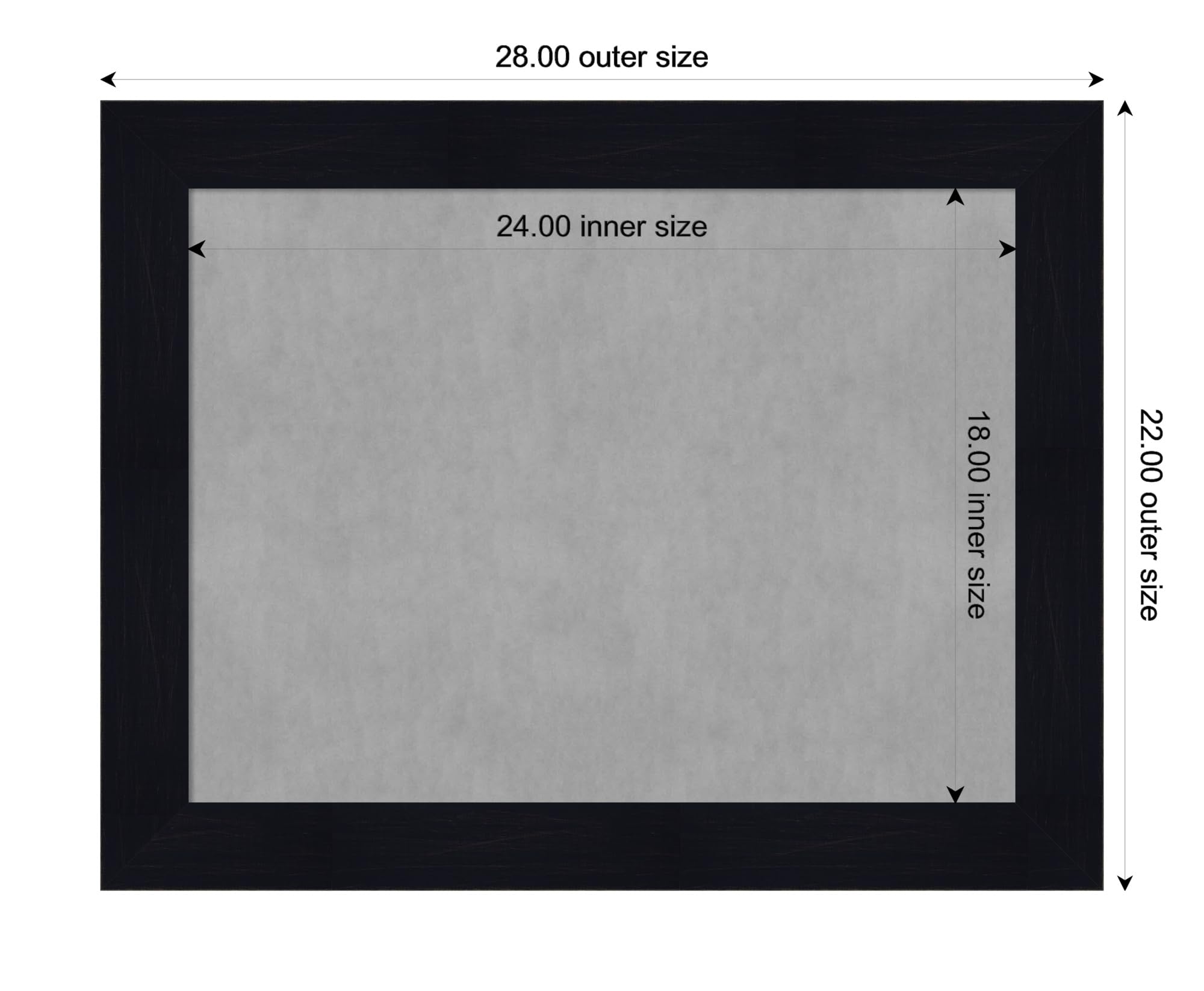 Amanti Art 22x28 Inch Blue Framed Magnetic Vision Board - 100% Metal Sheet for Office Decor, Home Organization & Kids Room - Perfect for Displaying Photos, Notes & Magnets in Kitchen, Mudroom or Workspace