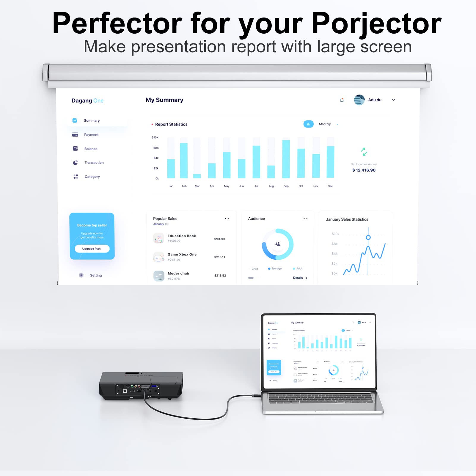 10FT USB C to VGA Cable - Thunderbolt 3/4 Compatible - Works with MacBook Pro, iPad Pro, iPhone 15 Pro/Max, Galaxy S20-S24, Surface, XPS - Ideal for Presentations, Monitor Extensions & Home Office Setup