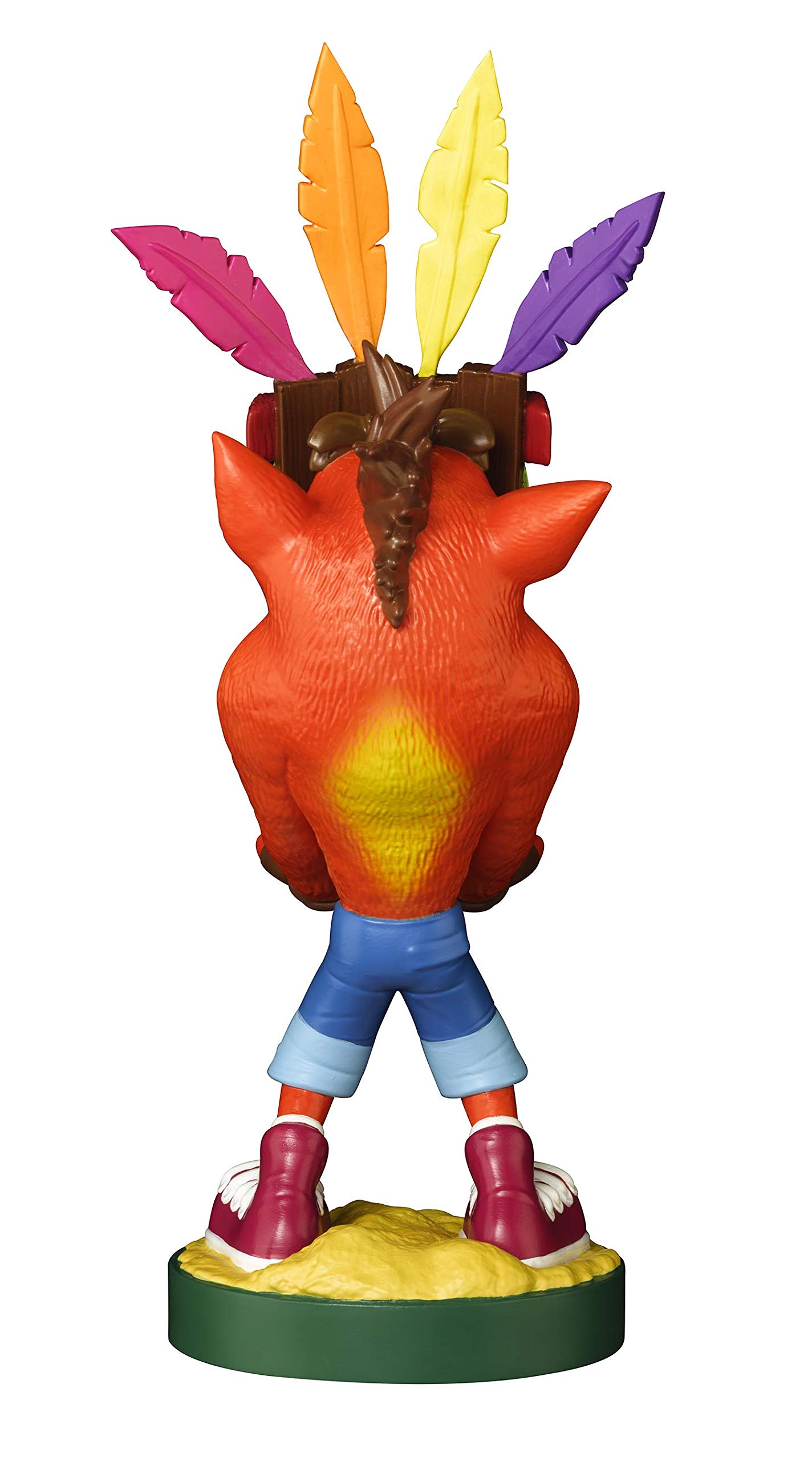 Crash Bandicoot Aku Aku Licensed Gaming Controller & Phone Holder Stand - Cable Guys Official Merchandise for Gaming Setup & Desk Organization | Perfect for PS5, Xbox, Nintendo Switch & Mobile Gaming Accessories