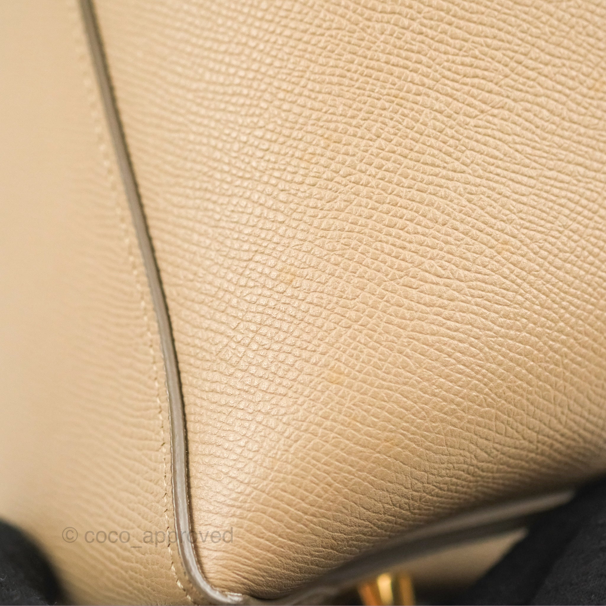 Celine Mini Belt Bag in Light Taupe - Genuine Grained Calfskin Leather with Gold Hardware | Perfect for Everyday Use, Work & Travel