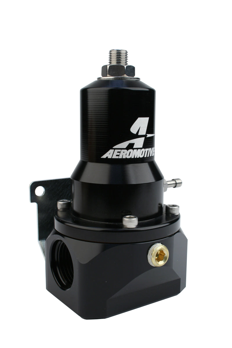 Aeromotive Fuel Pressure Regulator 30-120 PSI with .313 Valve, 2x AN 10 Inlets & AN 10 Bypass - High Performance Fuel System for Racing & Custom Automotive Applications