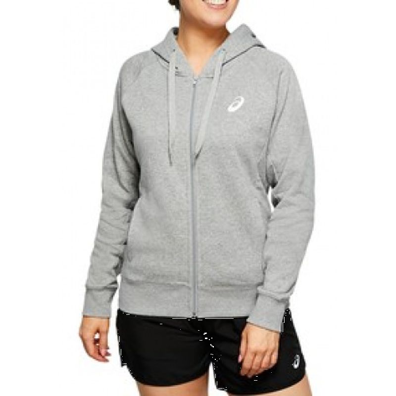 ASICS Women's Zip Thru Hoodie - Lightweight Running Jacket with Full-Zip Front & Hood - Perfect for Jogging, Gym Workouts & Outdoor Activities
