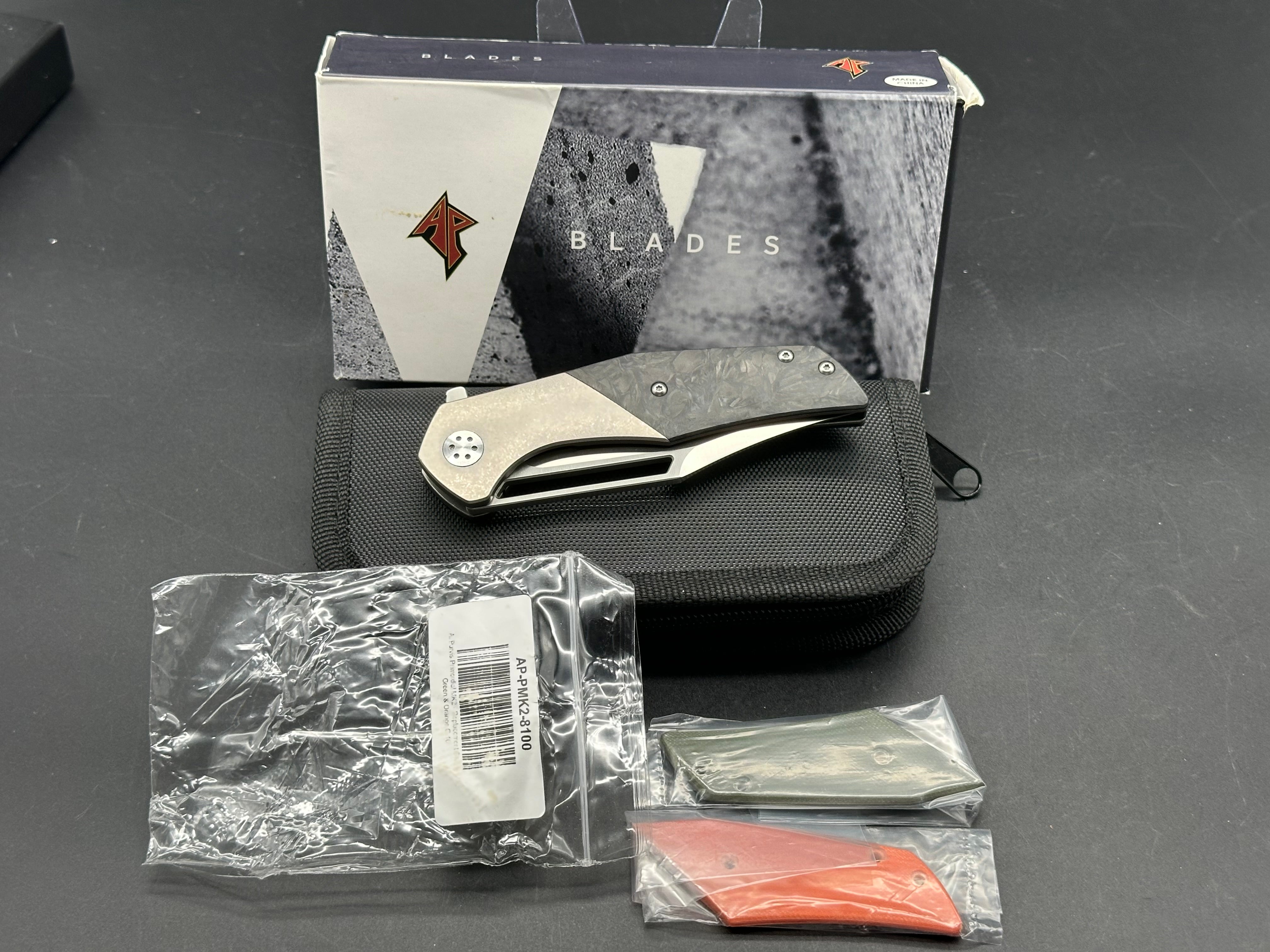 A. Purvis Primordial MK2 - Premium EDC Pocket Knife for Outdoor, Camping & Everyday Carry | Tactical Folding Knife with Durable Stainless Steel Blade & Ergonomic Grip | Perfect for Hiking, Survival & Utility Tasks