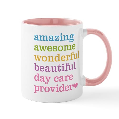 White/Pink Inside - Day Care Provider Mugs