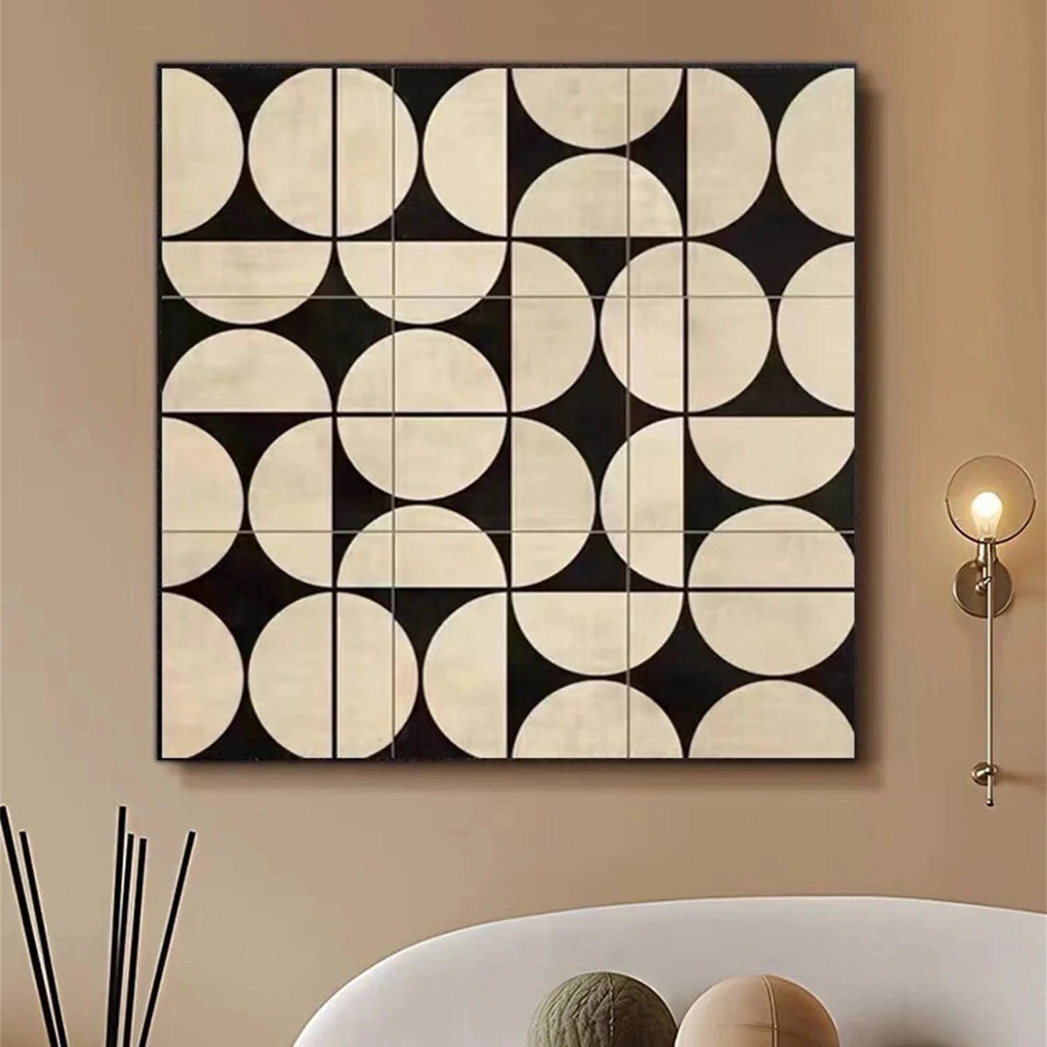 Abstract Painting #AB 281 - Modern Wall Art for Living Room, Bedroom & Office Decor | Large Canvas Artwork for Home & Office