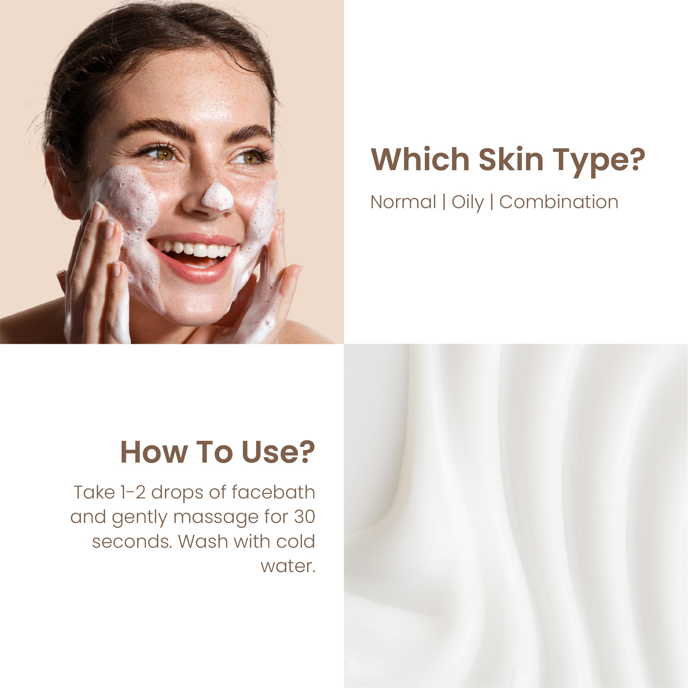 Deep Cleansing Milk Face Wash with Niacinamide & Salicylic Acid - Brightening & Pigmentation Correction for Oily, Dry, Normal & Combination Skin | Tea Tree Enriched Formula for Skin Barrier Protection | 100ml | Perfect for Daily Skincare Routine & Travel Essentials