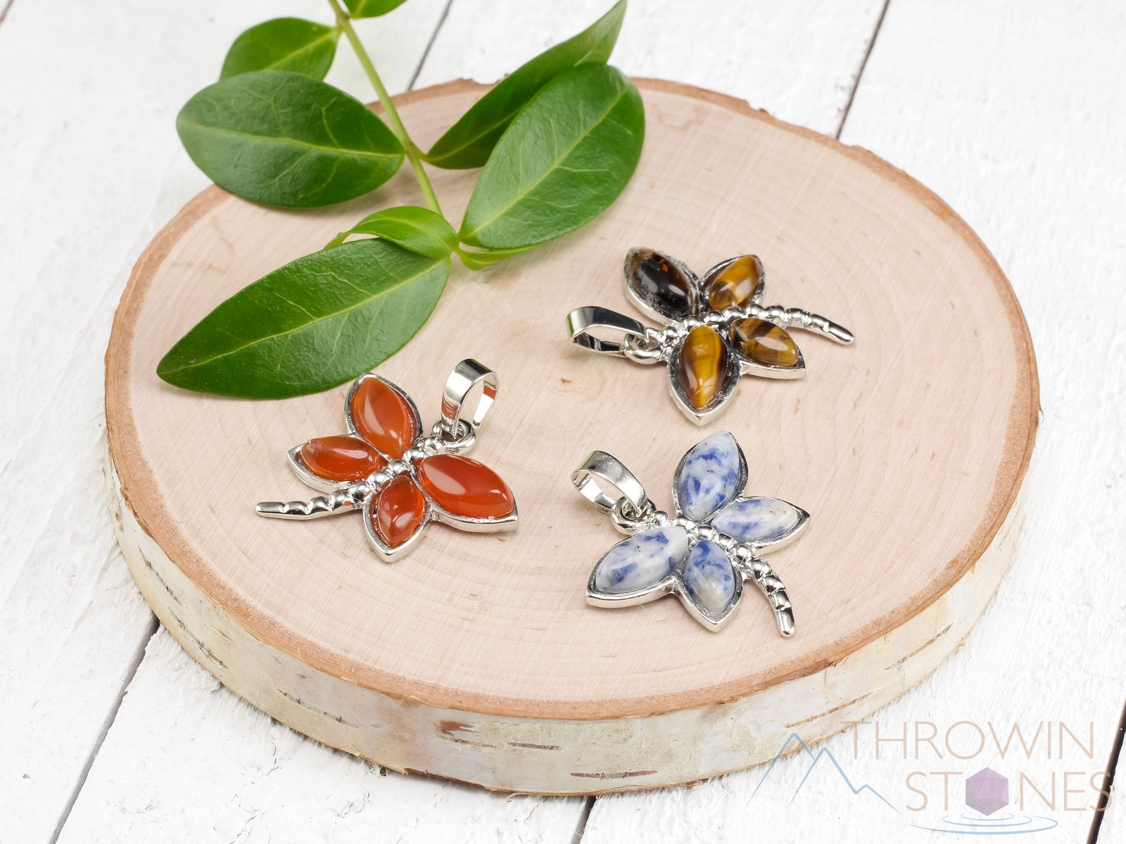DRAGONFLY Crystal Pendant Necklace - Handmade Birthstone Gemstone Jewelry with Healing Crystals | Spiritual Gift for Women | Perfect for Meditation, Energy Healing & Special Occasions