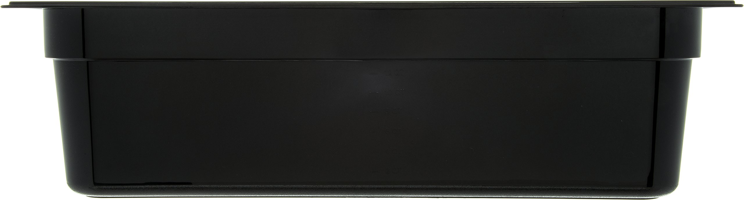 Carlisle 10402B03 Commercial Full-Size Food Pan - 19.4 Qt High Heat Black Food Storage Container (6-Pack) - Perfect for Restaurants, Catering & Bulk Food Prep - 20.75