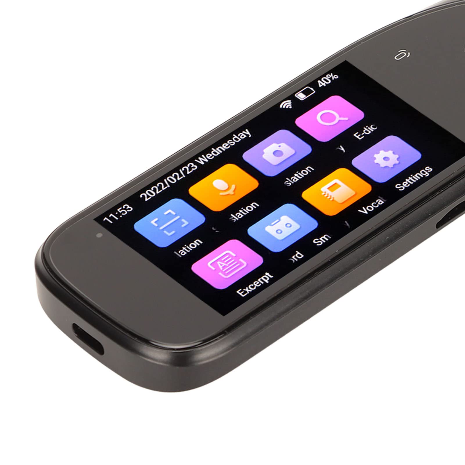 Scanning Translation Pen - Smart Portable Voice Translator with 112 Languages, Online/Offline Translation, Photo Translation, Text Extraction & Electronic Dictionary - Perfect for Travel, Business Meetings & Language Learning