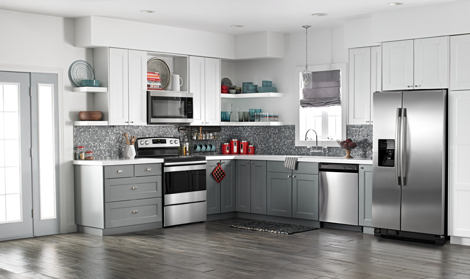 Amana Stainless Steel Over the Range Microwave Oven - 1.6 Cu. Ft. Capacity, YAMV2307PFS - Perfect for Kitchen Remodeling & Space-Saving Cooking