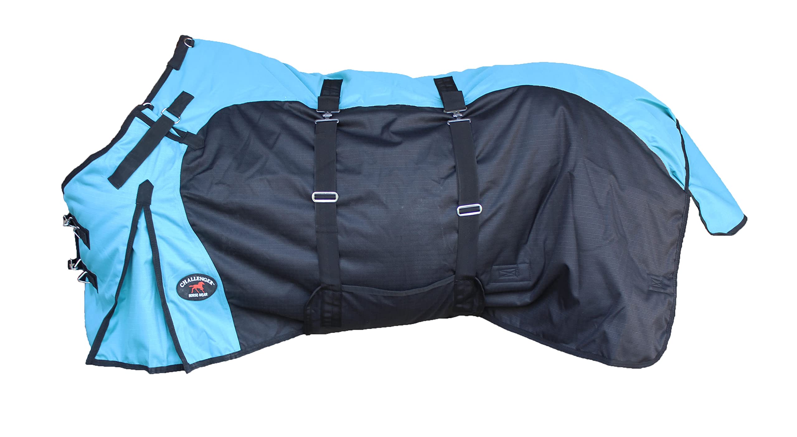 Challenger 1200D Waterproof Heavyweight Winter Horse Turnout Blanket - Warm & Durable for Cold Weather Riding, Stable & Outdoor Use