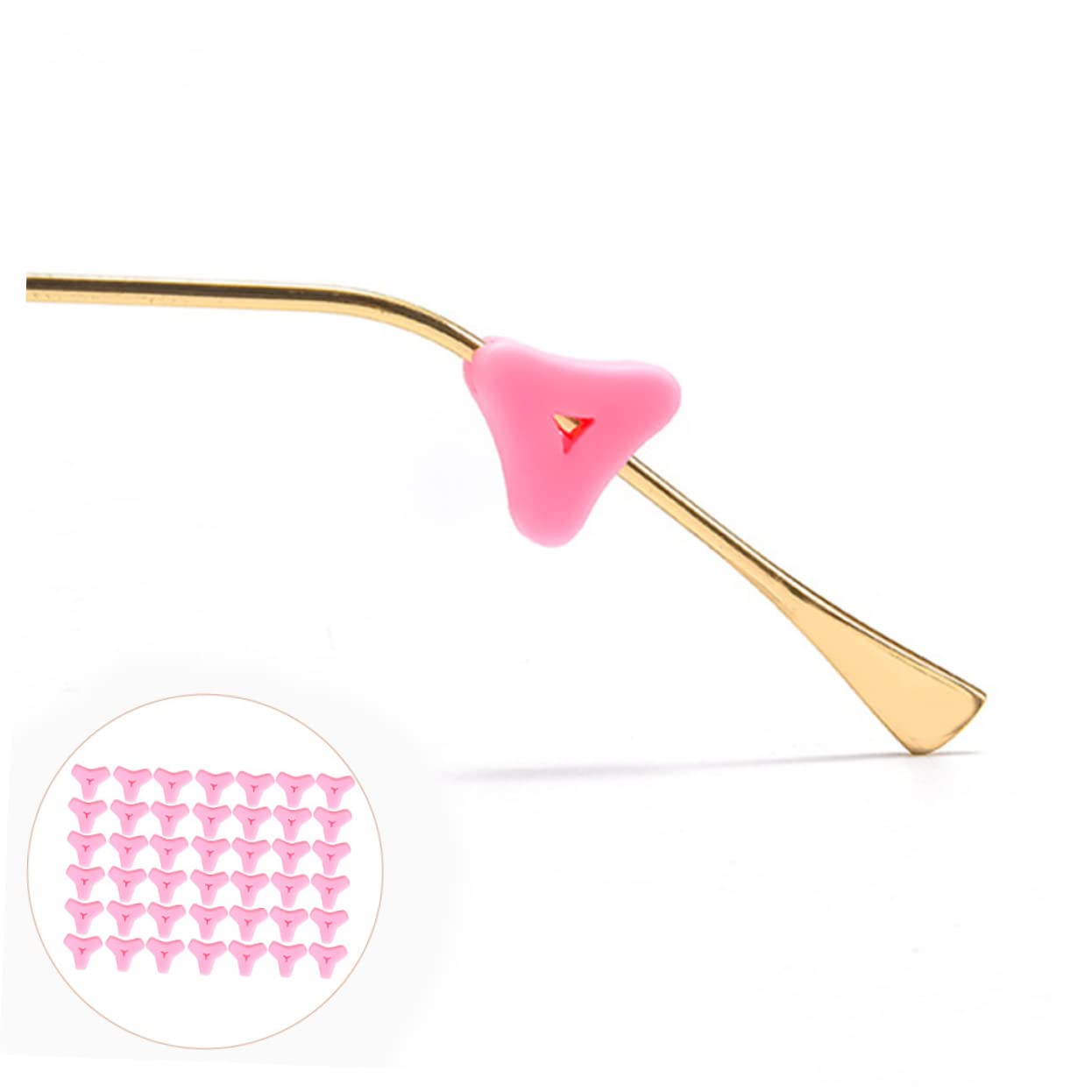 20 Pairs Non-Slip Silicone Glasses Ear Hooks - Anti-Slip Eyewear Retainers for Sports, Reading & Daily Use - Comfortable Nose Pads for Glasses & Sunglasses Accessories