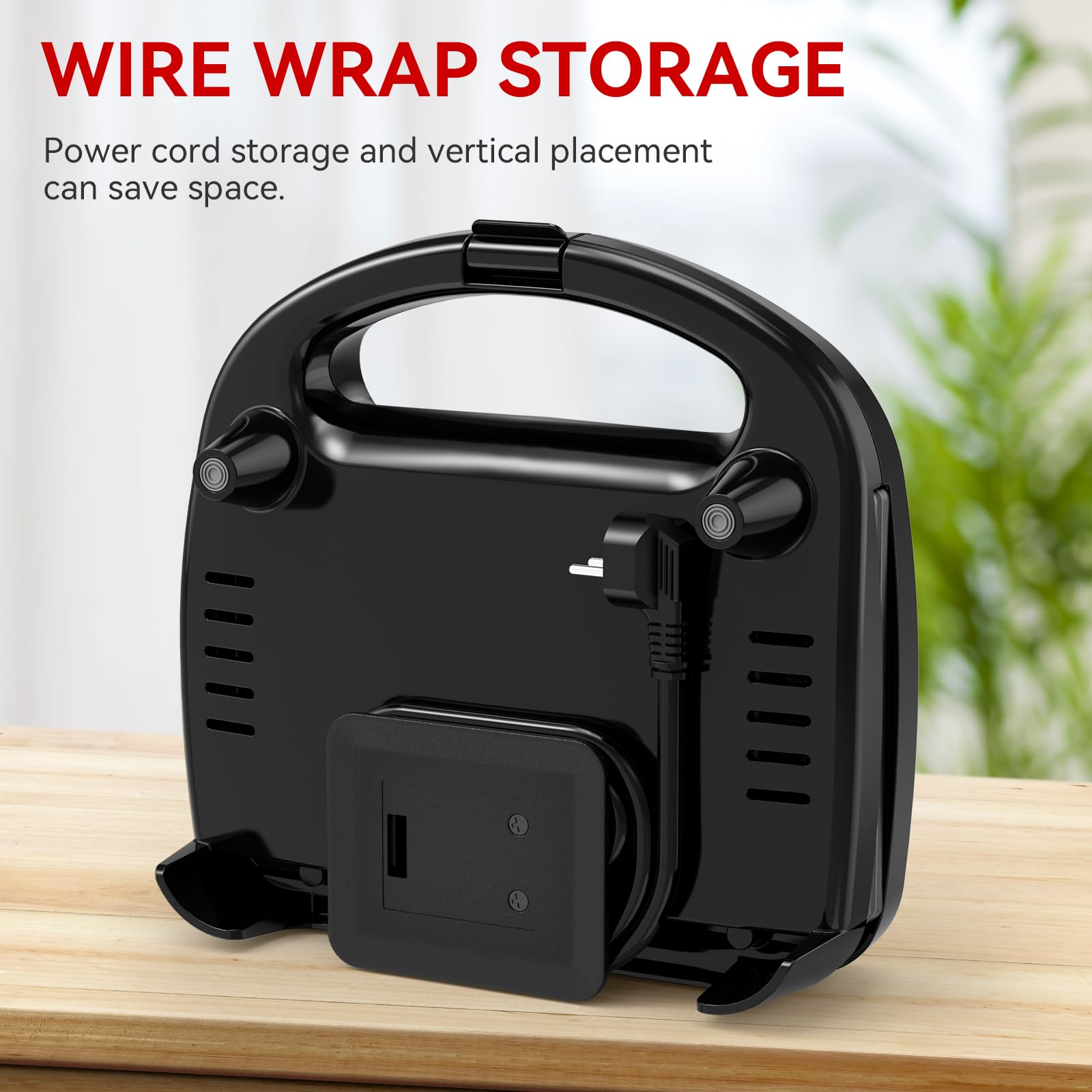Non-Stick Belgian Waffle Maker - 2 Slice Waffle Iron with Indicator Lights, 750W, PFOA Free - Perfect for Breakfast, Brunch & Snacks - Ideal for Home, Office & Camping Use