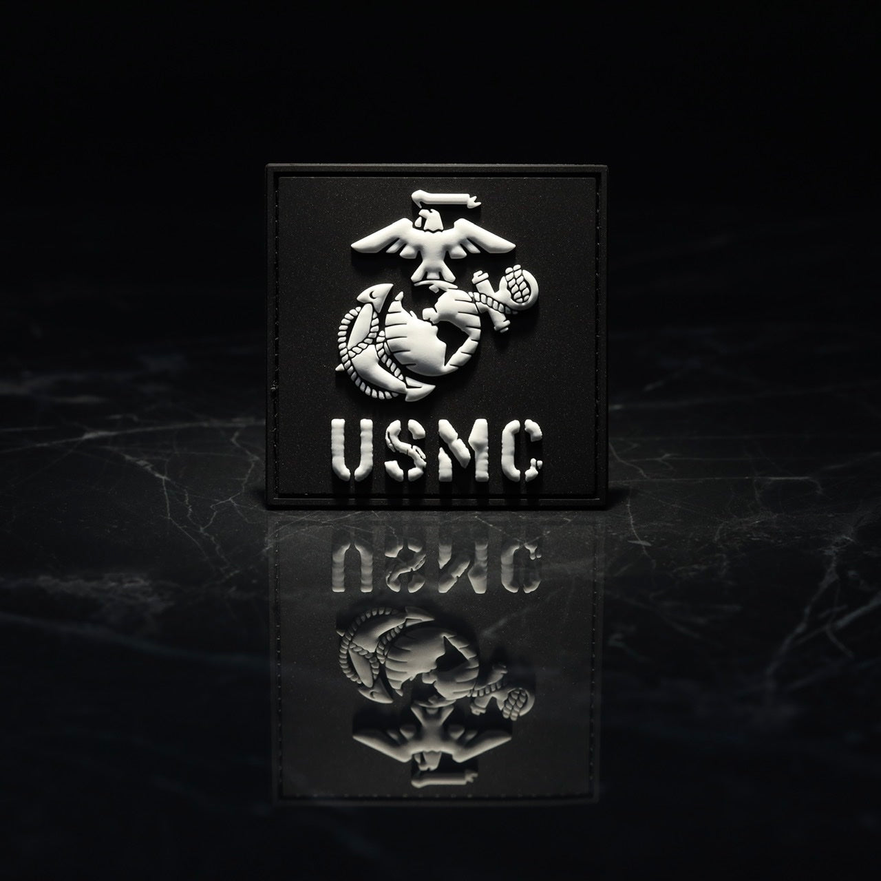 USMC Velcro Patch - Military Grade Hook and Loop Morale Patch for Tactical Gear, Hats & Backpacks - Perfect for Marines, Veterans & Collectors
