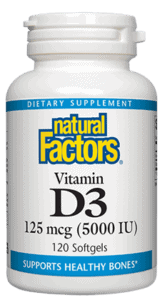 Vitamin D3 5000 IU (125 mcg) Supplement - High Potency Immune & Bone Support - for Adults, Men & Women - Daily Immune System Booster - Supports Healthy Bones, Teeth & Mood - Non-GMO, Gluten Free - Perfect for Winter Months & Indoor Lifestyles