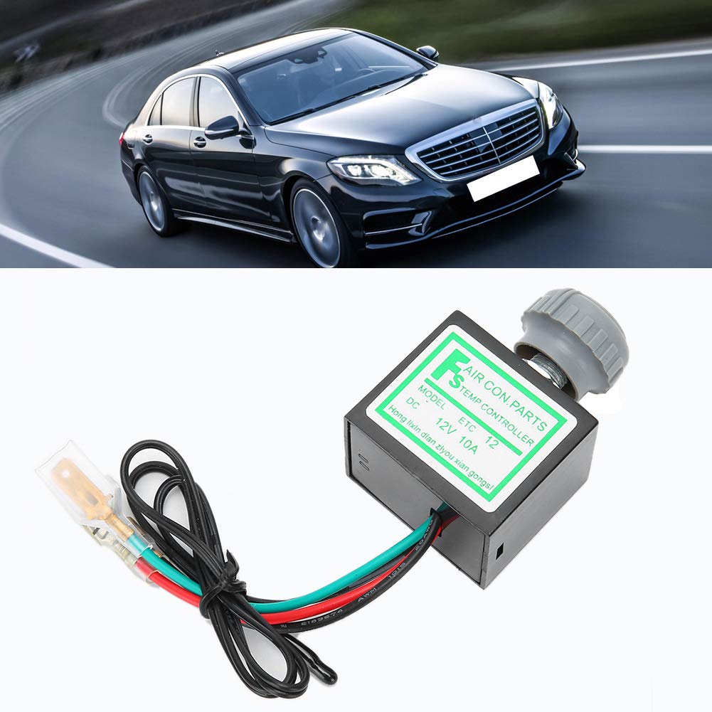 Universal 10A Car Air Conditioner Electronic Thermostat Switch - Temperature Control for Auto AC Systems - Perfect for Summer Road Trips & Vehicle Cooling Maintenance