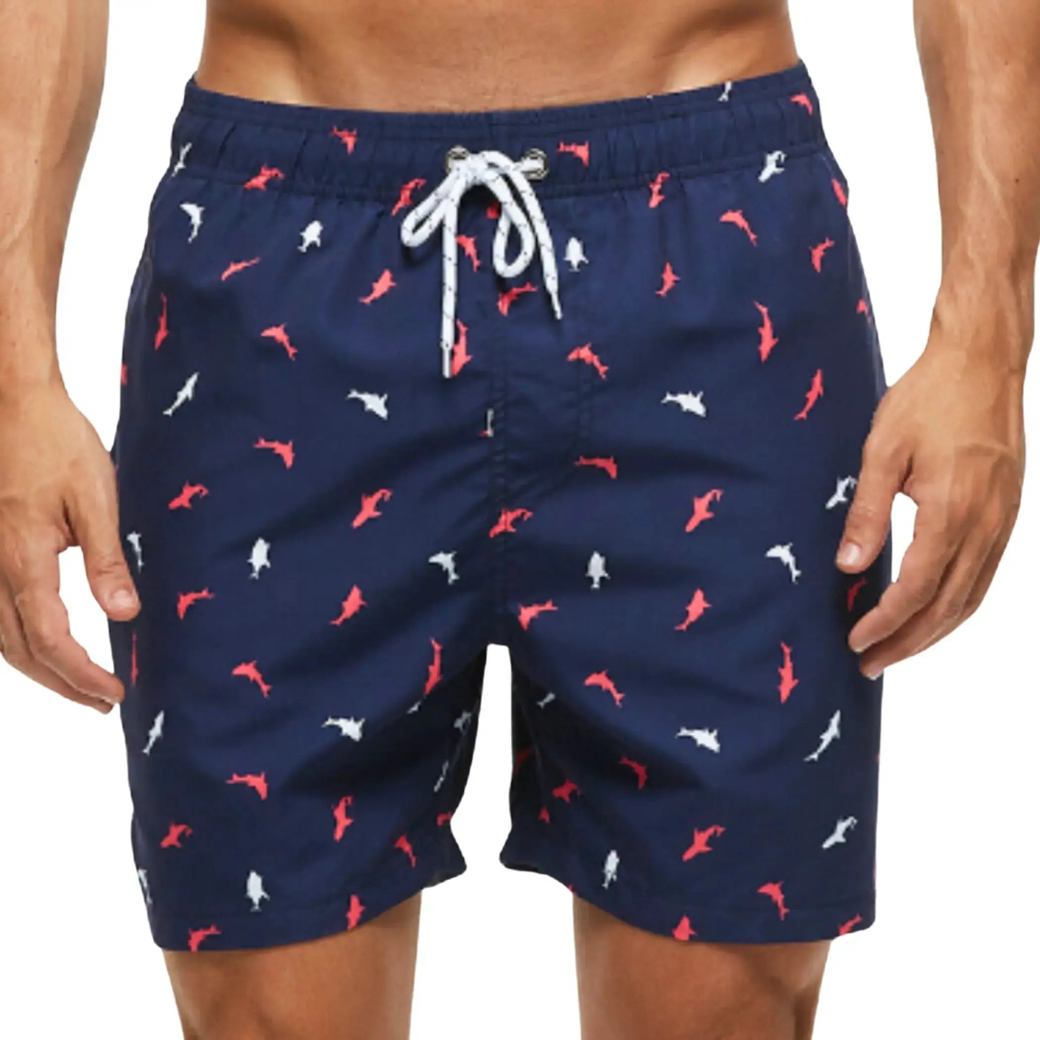 Men's Quick-Dry Swim Trunks with Stylish Print - Comfortable Beach Shorts for Swimming, Surfing & Summer Vacations