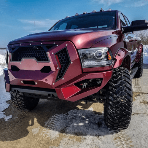 Fab Fours GR2900 Heavy Duty Grumper Front Bumper for 2010-2018 Dodge Ram 2500/3500 | Off-Road Protection & Stylish Upgrade for Trucks