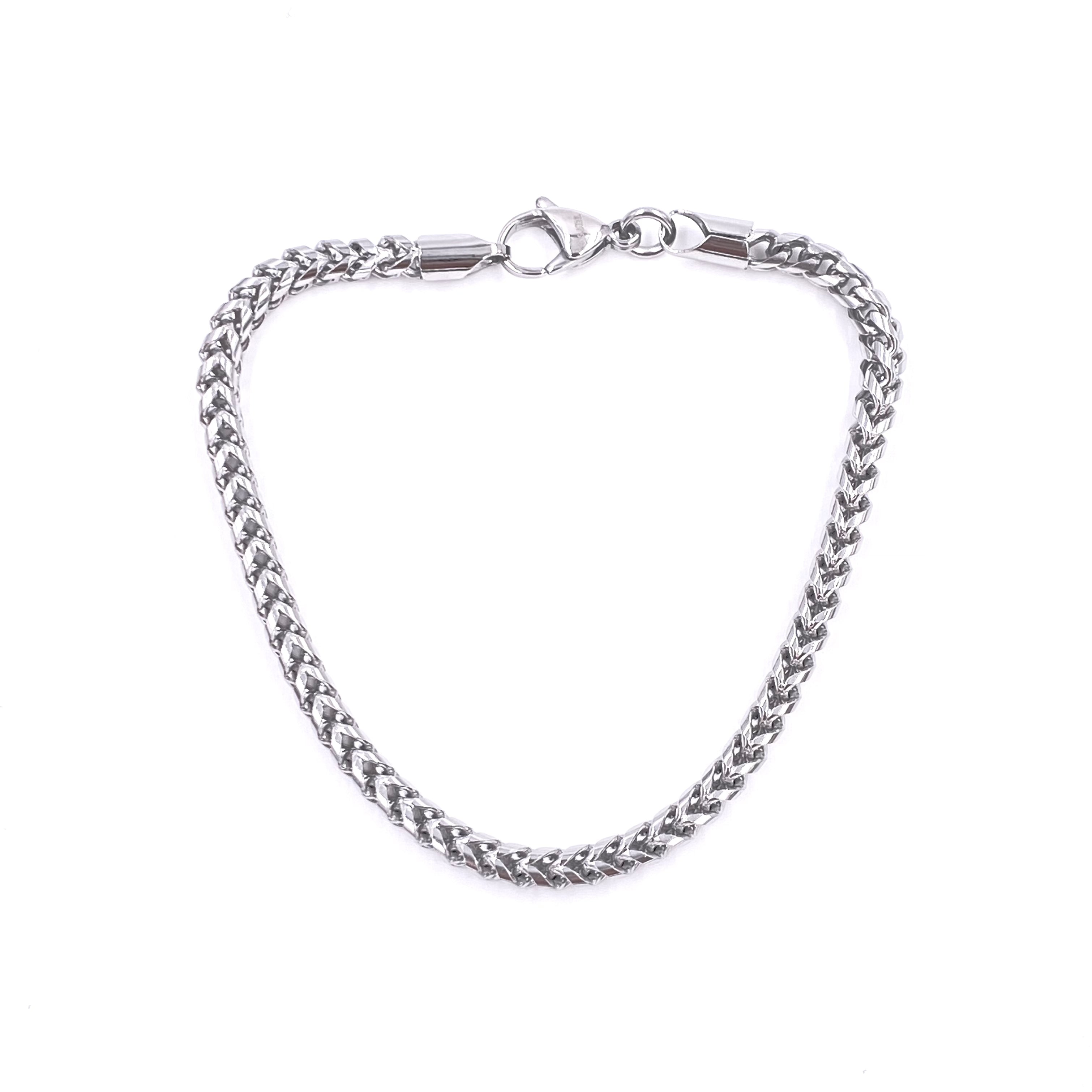 Premium Ashley Gold Stainless Steel Wheat Chain Link Bracelet for Men - Durable & Hypoallergenic Jewelry for Everyday Wear, Gifts & Special Occasions