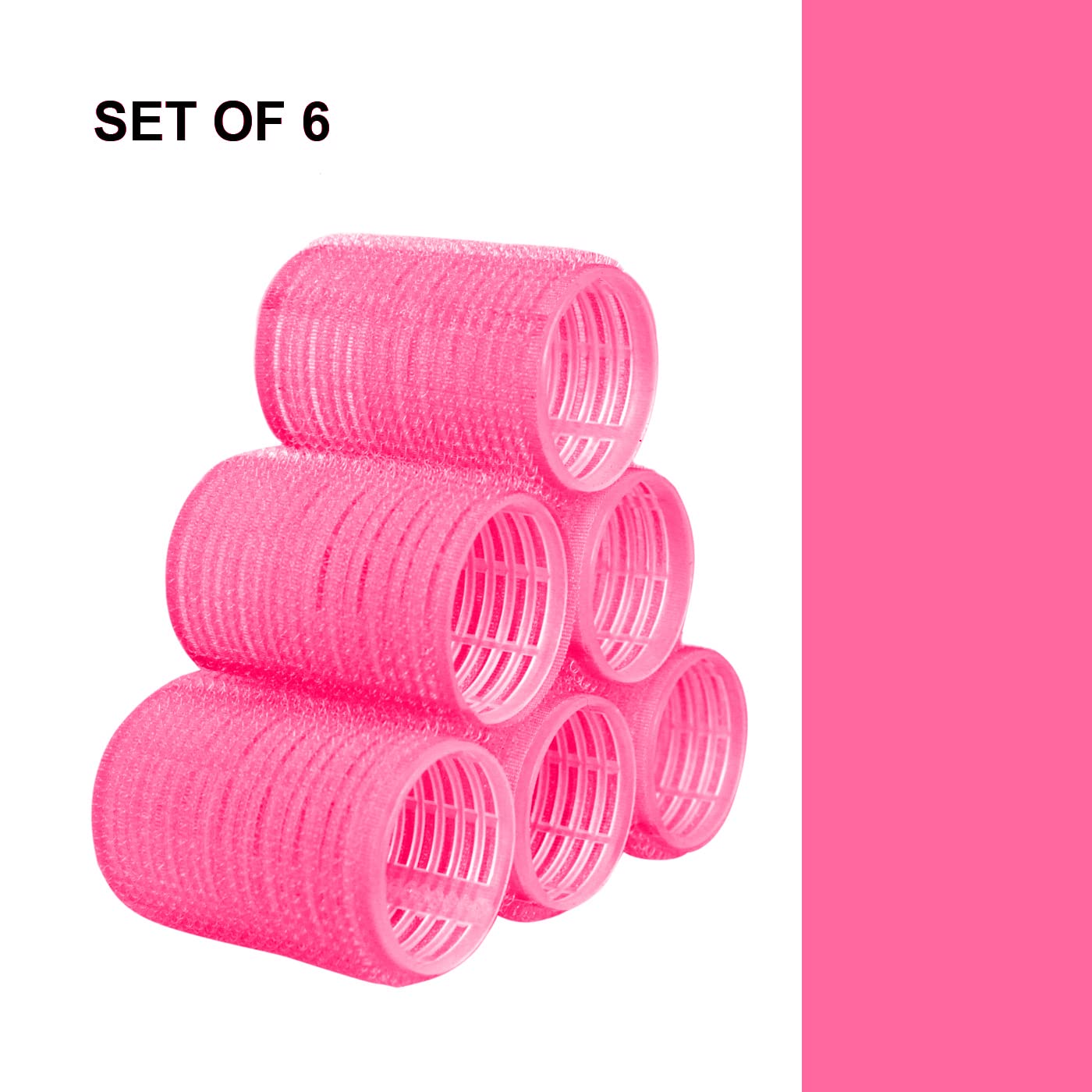 Baal Heatless Hair Rollers - Soft Twist Hair Curlers for No Heat Styling (Set of 6, Multicolor) | Perfect for Overnight Curls & Natural Wave Hairstyles
