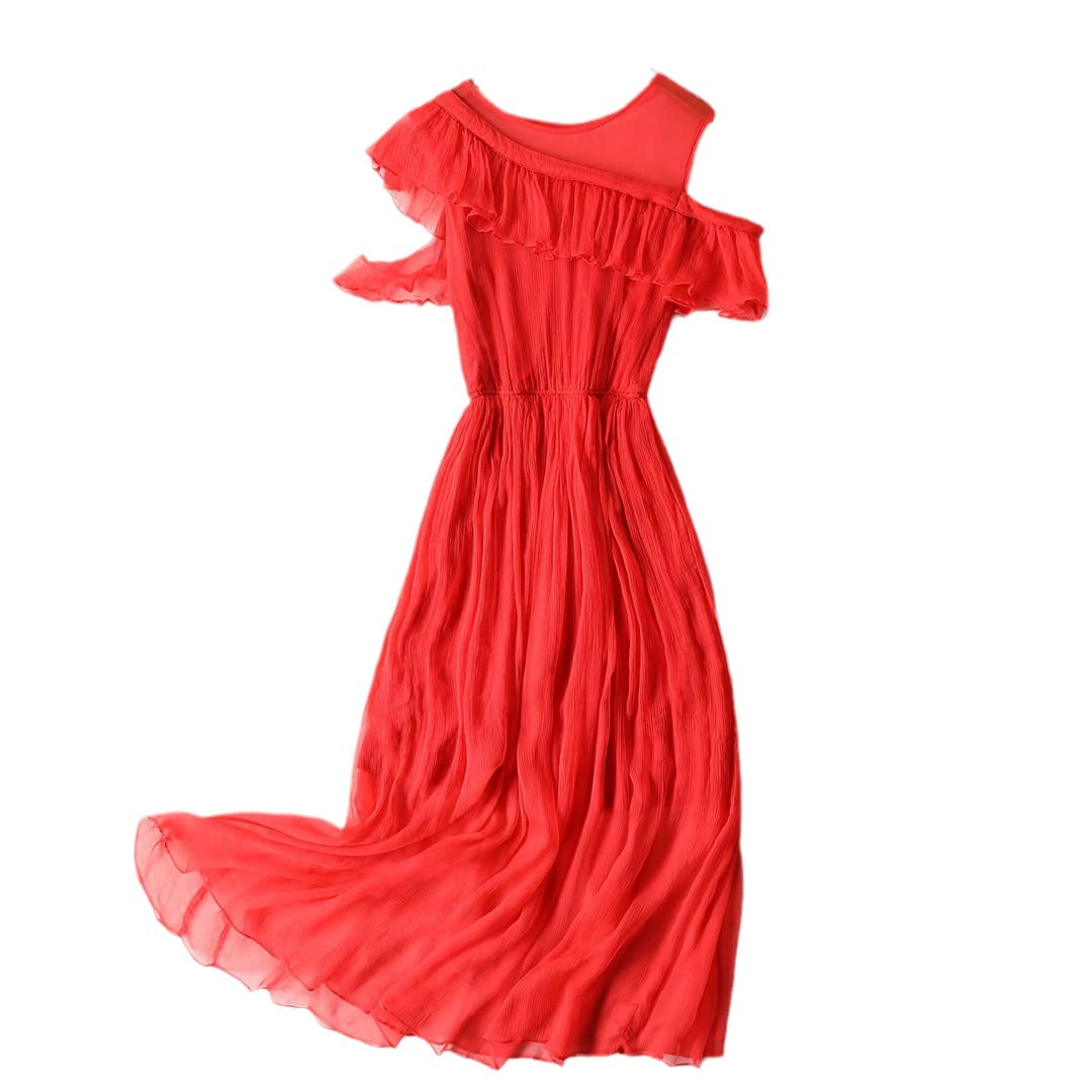 Women's Summer Beach Dresses - Off Shoulder Boho Patchwork Maxi Dress for Vacation, Holiday & Party | Perfect for Beach Getaways, Music Festivals and Summer Outings
