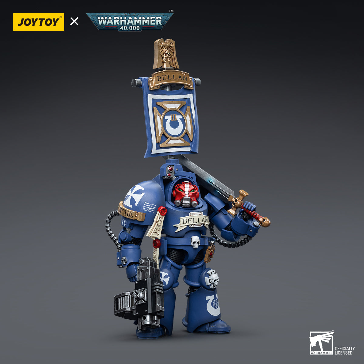 1/18 JOYTOY Warhammer 40K Ultramarines Terminators Action Figure - Collectible Miniature for Tabletop Gaming & Display