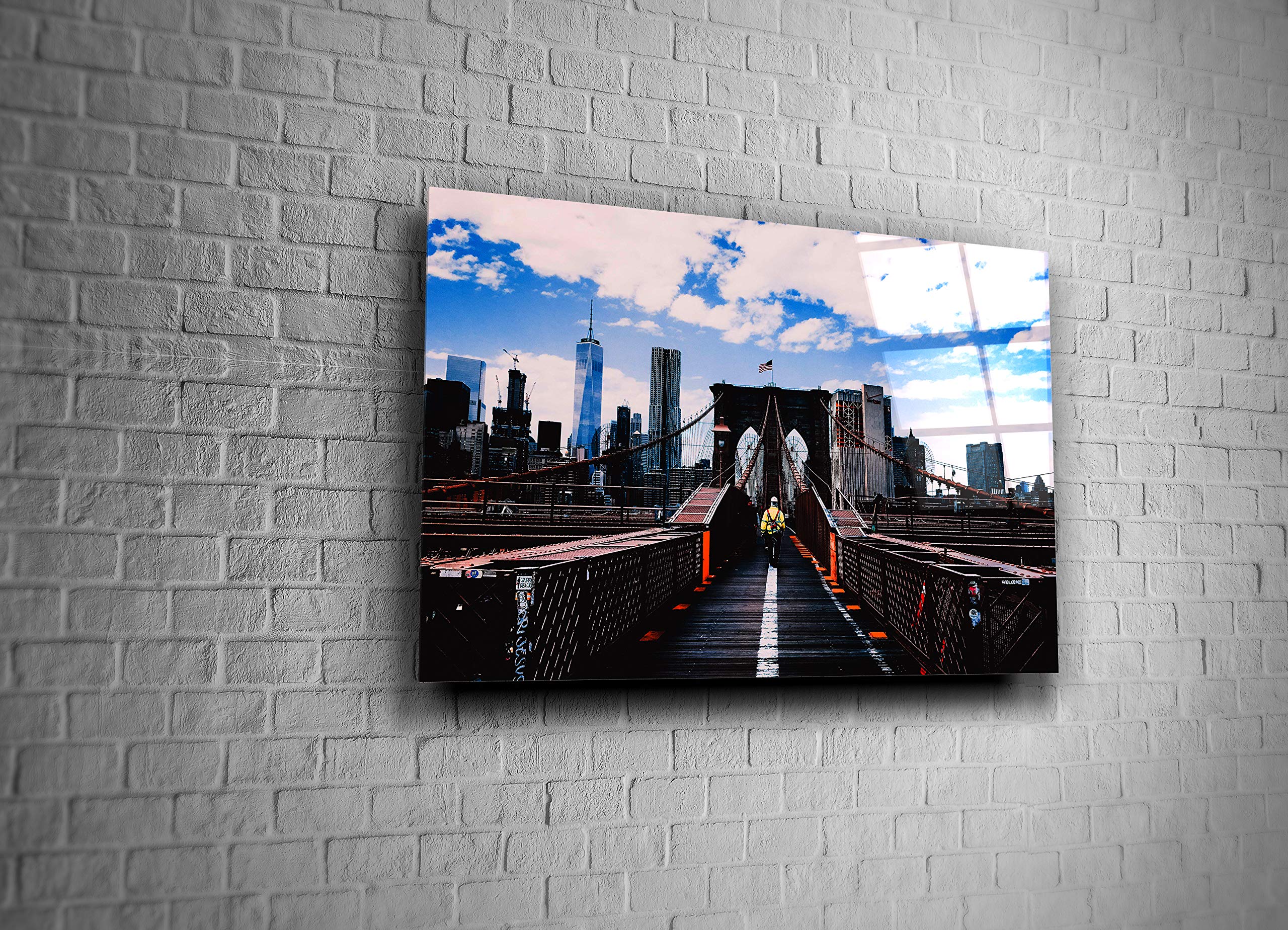 Modern Skyscraper Architectural Glass Wall Art - Stained Glass Office Decor for Architects & Engineers - Perfect Gift for Construction Professionals & Cityscape Lovers - Ideal for Home Office, Conference Rooms & Corporate Gifts