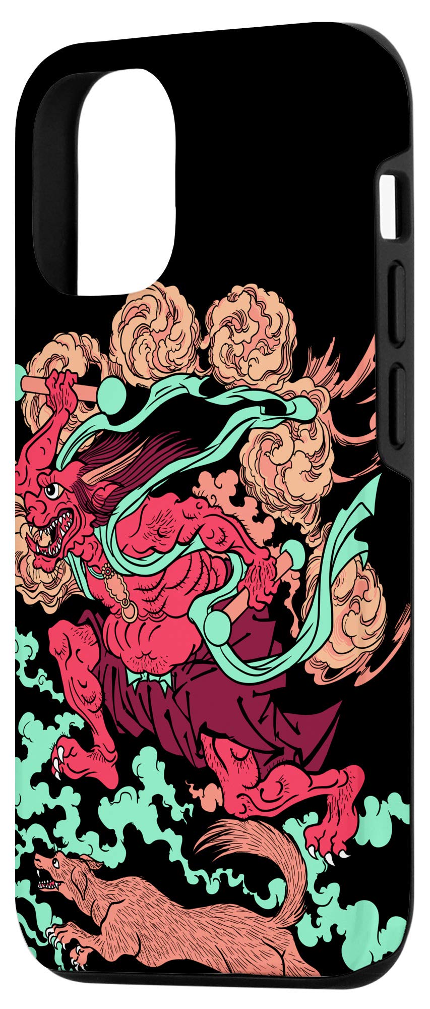 Japanese Oni Ogre Demon Kuniyoshi Ukiyo-e Art Phone Case for iPhone 12/12 Pro - Stylish Protective Cover for Anime Fans & Japanese Culture Lovers - Perfect for Daily Use, Travel & Gift Giving