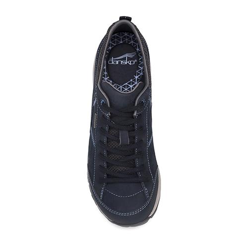 DANSKO Women's Paisley Navy Milled Nubuck Wide Width Clogs - Comfortable Slip-Resistant Shoes for Nurses, Teachers & Healthcare Workers