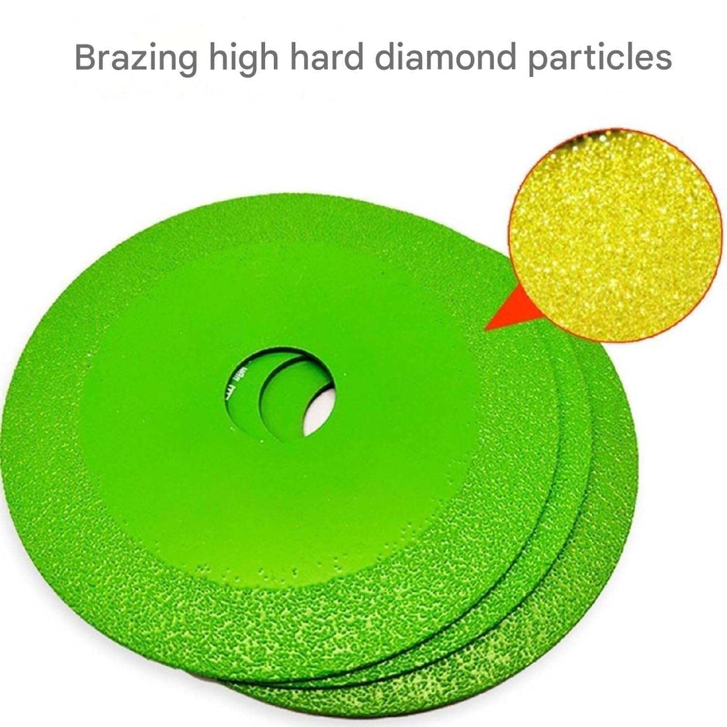Green Grinding Disc for Angle Grinder - Rock Slab, Glass, Tile & Marble Cutting & Polishing Wheel - Durable Sand Sweeping Saw Blade for DIY & Professional Use