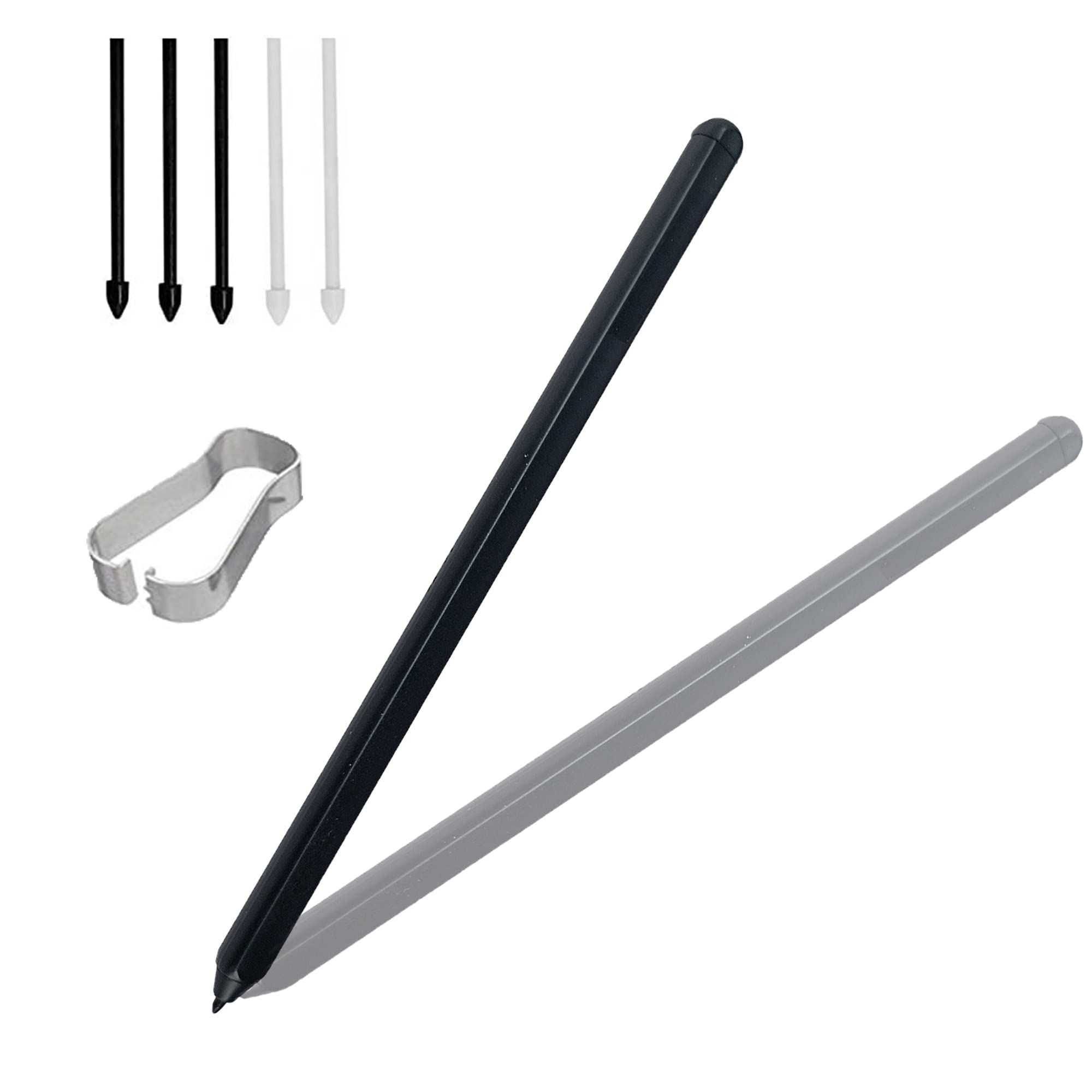2 Pack S21 Ultra S Pen Stylus for Samsung Galaxy S21 Ultra 5G - Non-Bluetooth Version with 5 Replacement Tips (Black) - Perfect for Note Taking, Drawing & Precise Screen Navigation