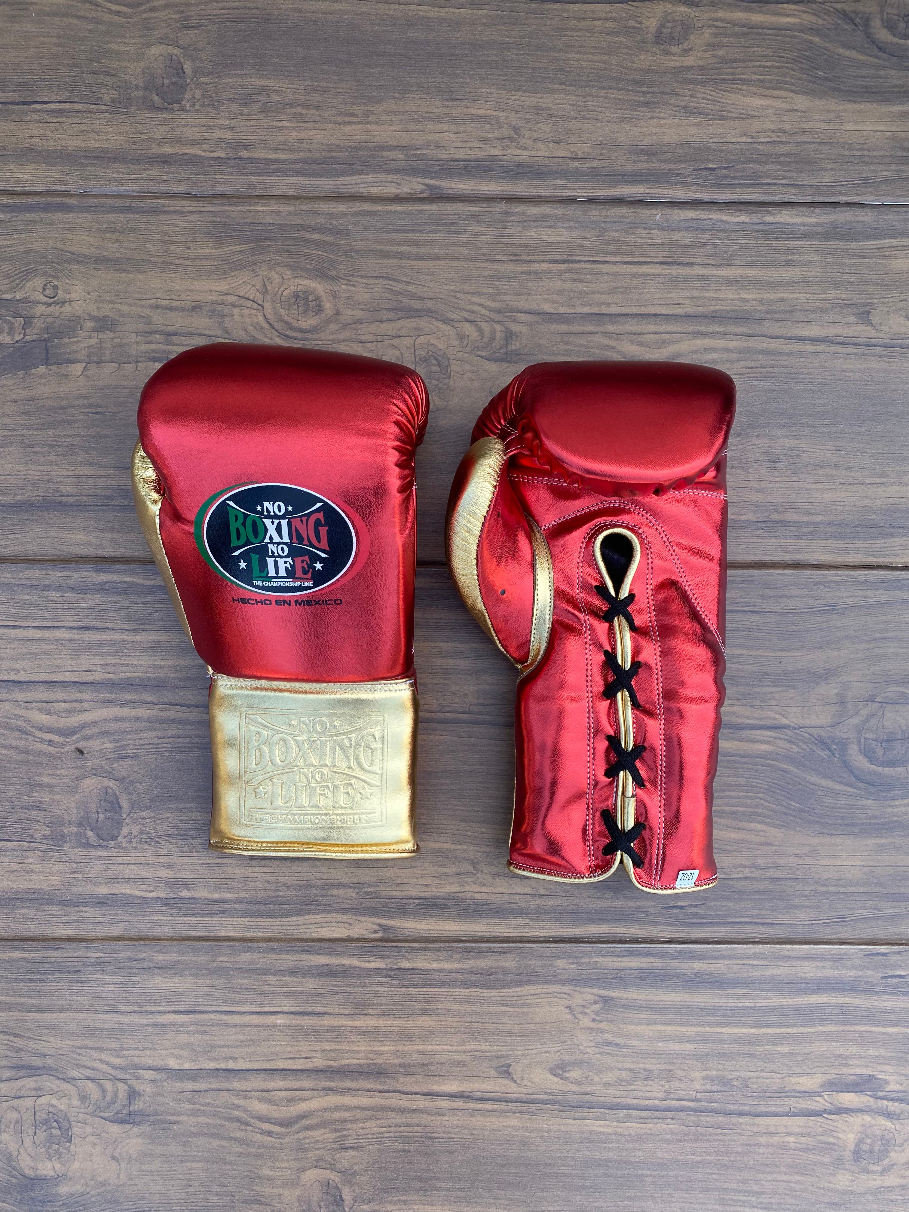 NBNL Premium Leather Boxing Gloves for Training & Sparring - No Boxing No Life Gloves - Perfect for Boxing Gyms, Home Workouts & Martial Arts Practice