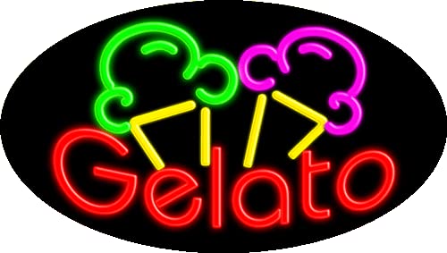 Custom Gelato Glass Neon Sign #14044 - Handmade in USA | Perfect for Ice Cream Shops, Cafes & Home Decor