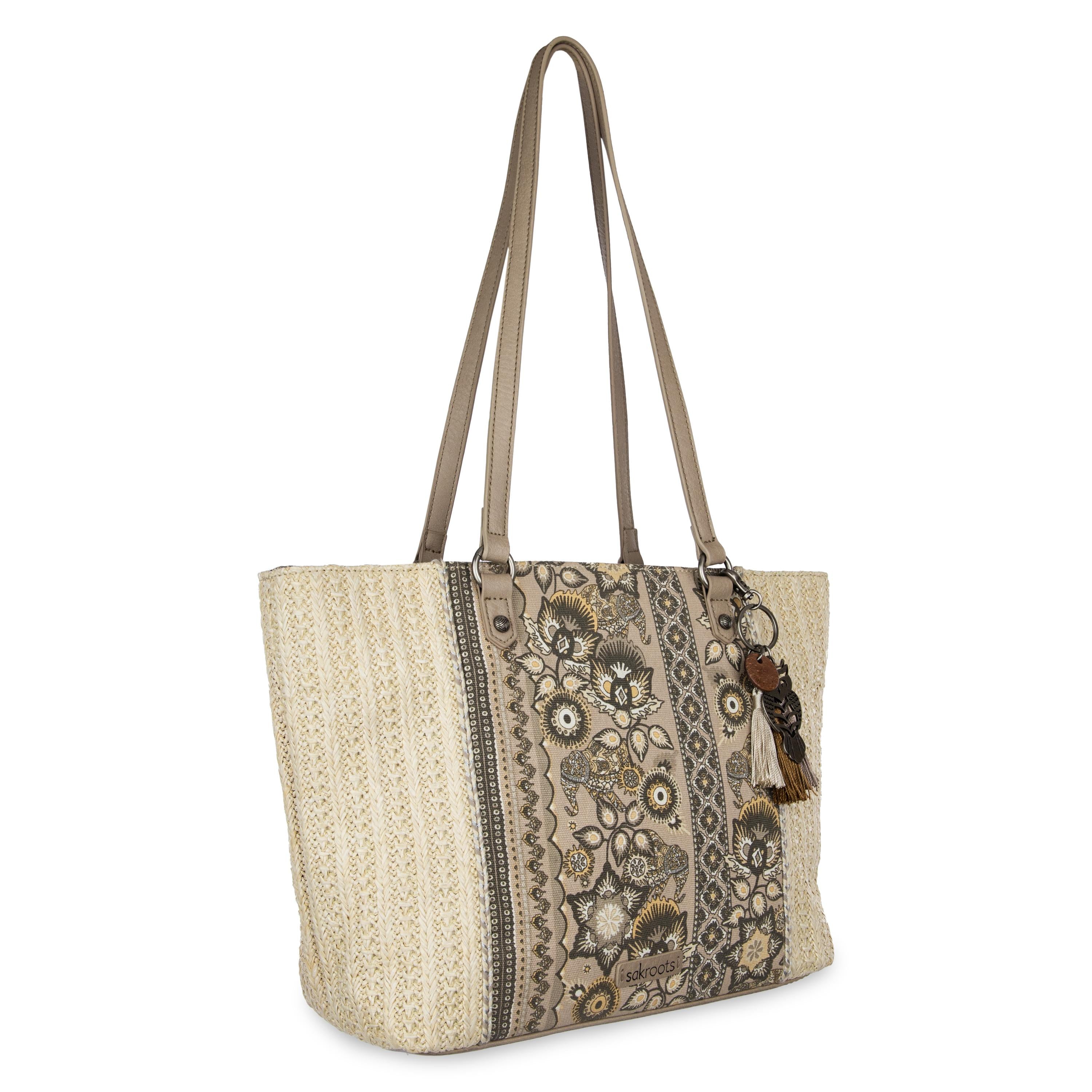 Stylish Metro Tote Bag for Women - Large Durable Canvas Shopping Tote with Long Handles - Perfect for Grocery Shopping, Beach Trips, Work & Travel