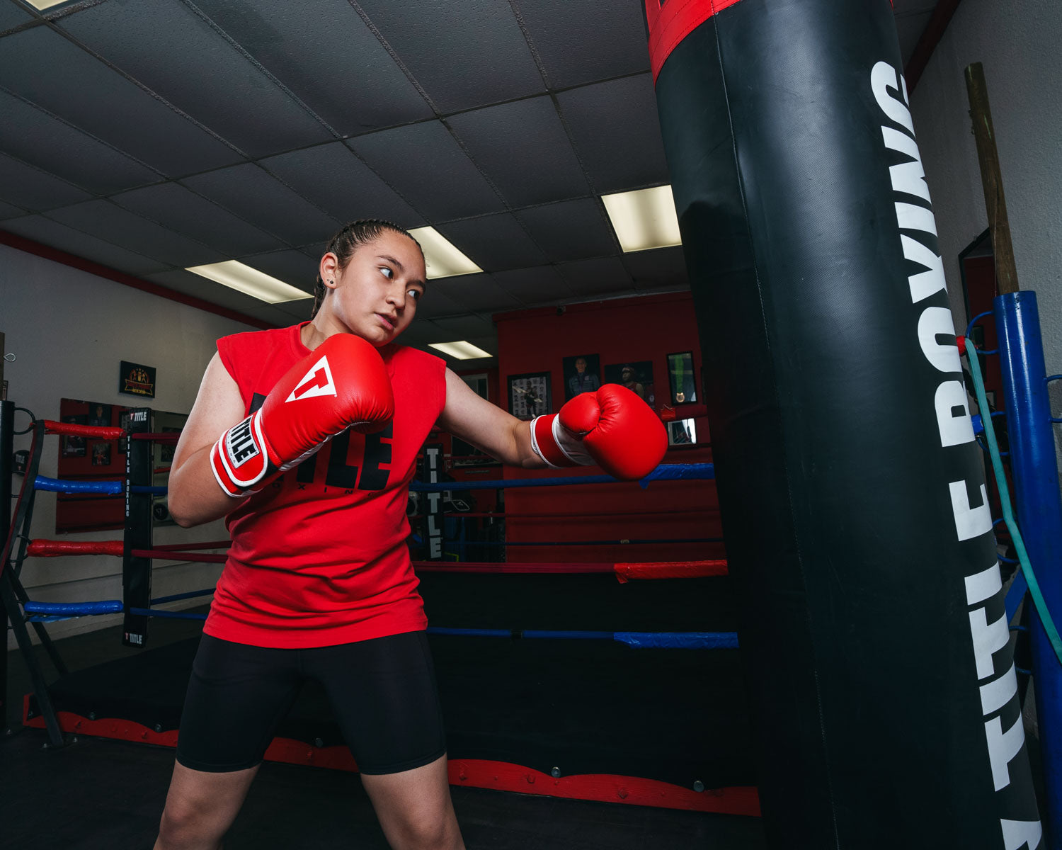 TITLE Boxing Pro Style Leather Training Boxing Gloves 3.0 - Premium Leather Punching Mitts for Boxing, MMA & Kickboxing - Ideal for Training, Sparring & Fitness Workouts