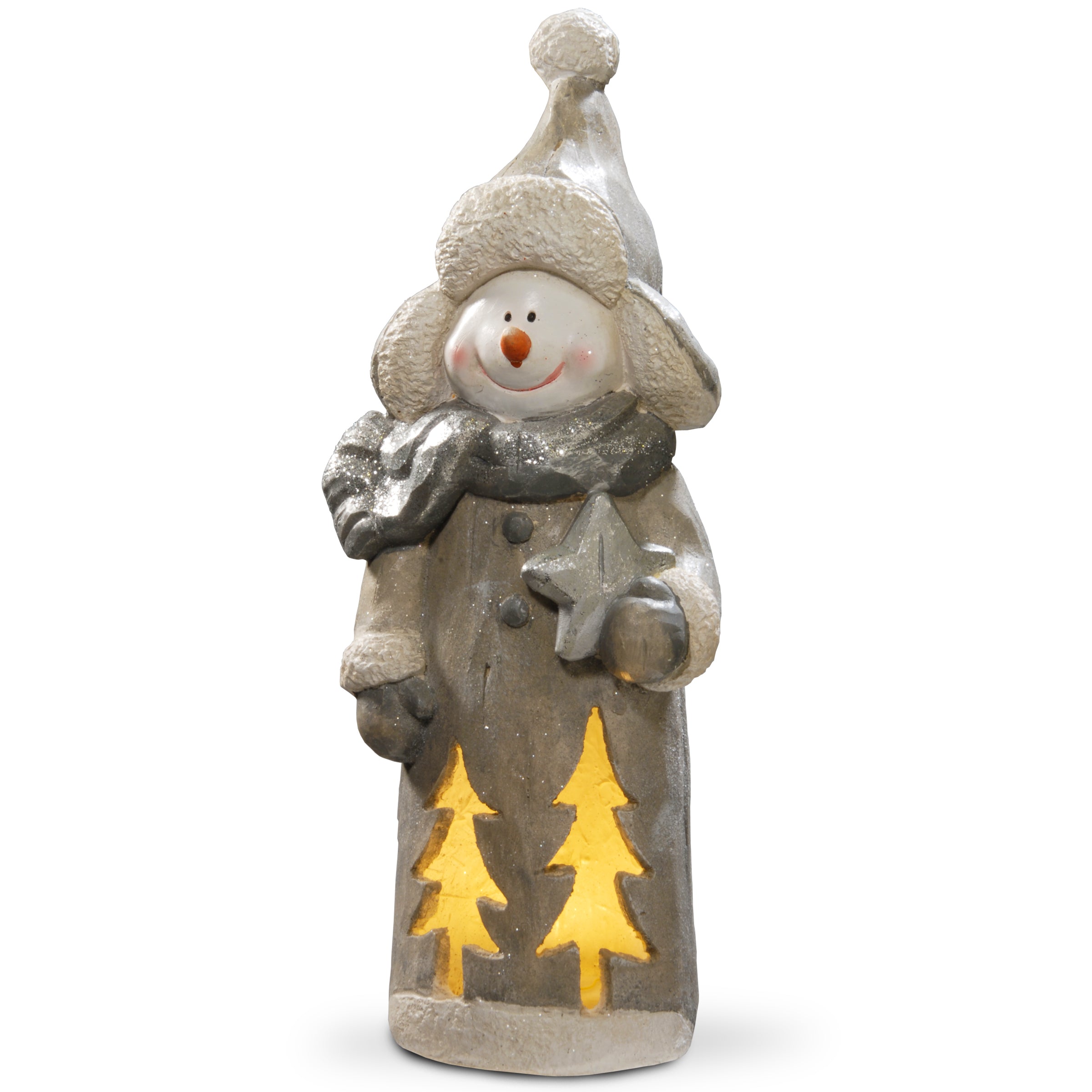 18 Inch Lighted Snowman Outdoor Christmas Decoration for Yard, Garden, and Holiday Party Decor