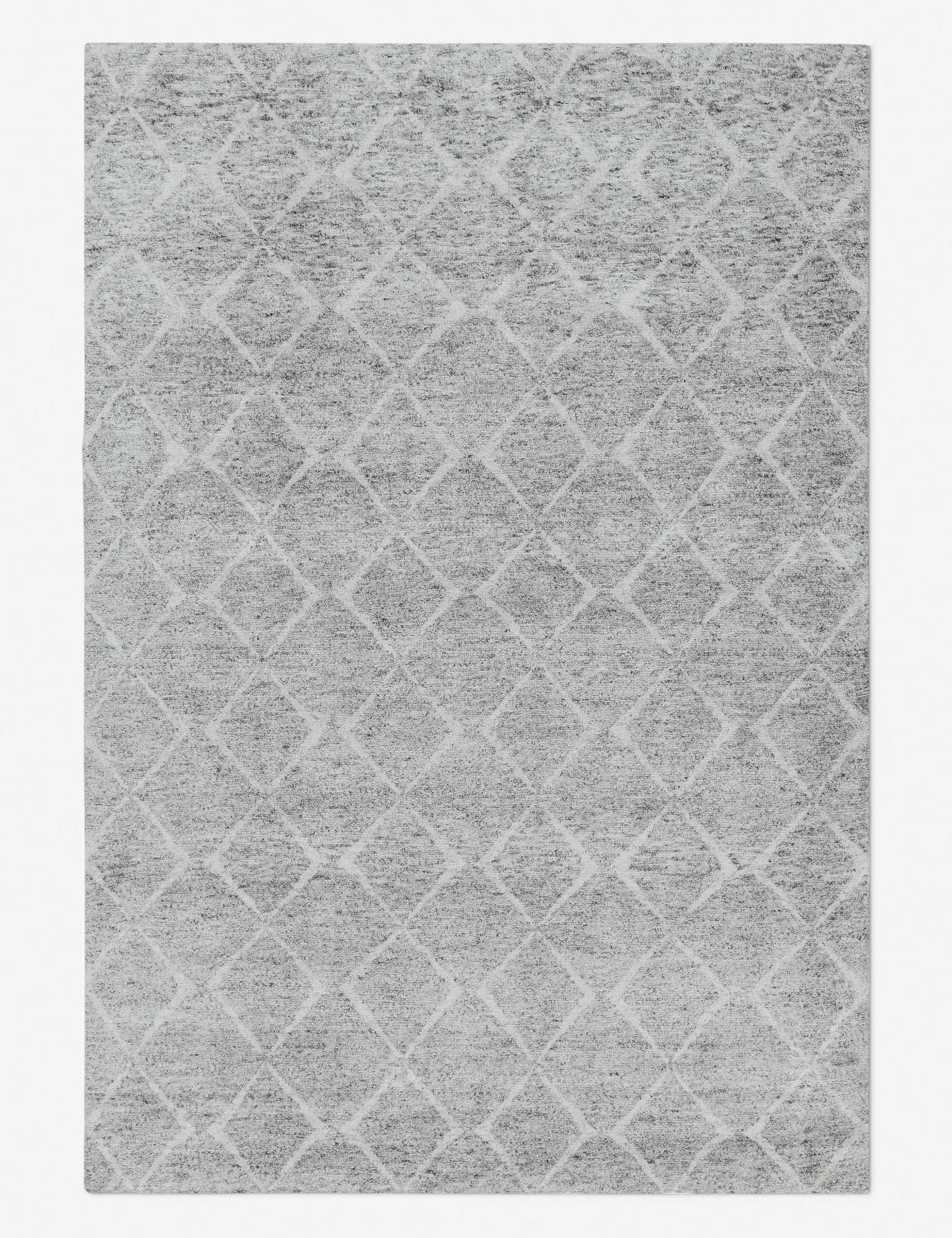 Hand-Knotted Wool Blend Moroccan Style Area Rug - Boho Chic Home Decor for Living Room, Bedroom & Office