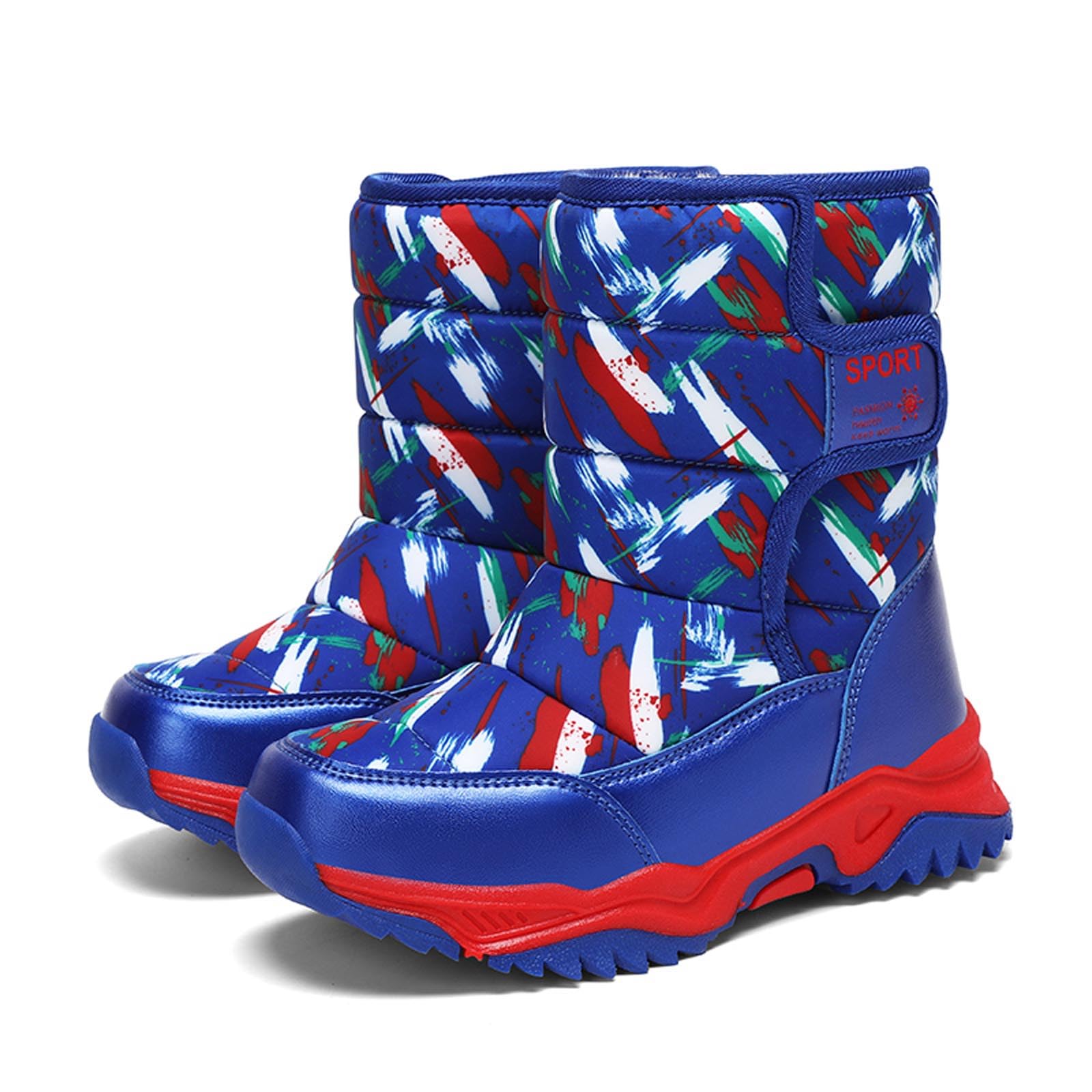 Meidiastra Kids Winter Boots for Boys & Girls - Waterproof Snow Boots with Non-Slip Sole | Warm Outdoor Winter Shoes for Snow Play, Hiking & Cold Weather Activities