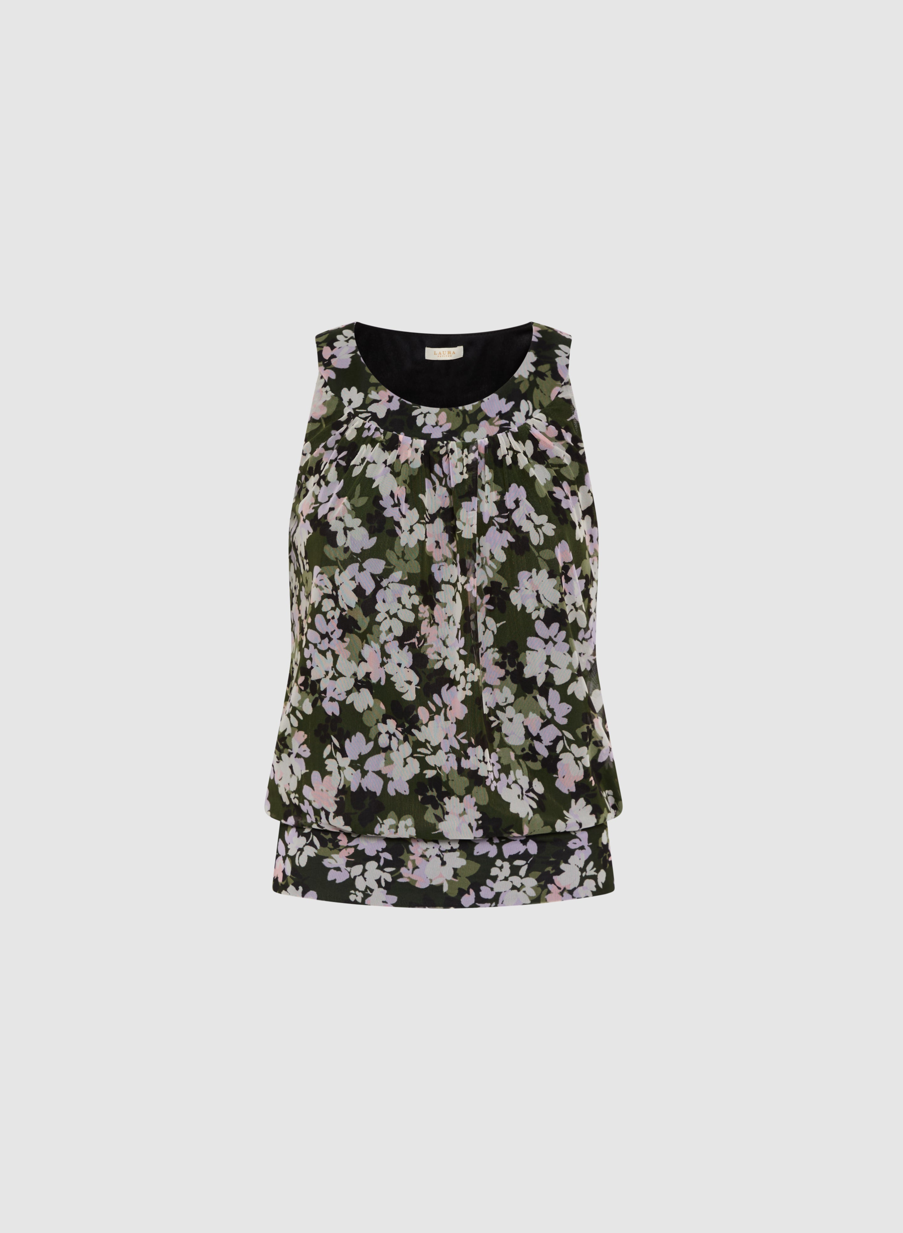 Floral Print Sleeveless Blouse for Women - Summer Boho Chic Tops - Perfect for Beach Vacations, Date Nights & Casual Outings