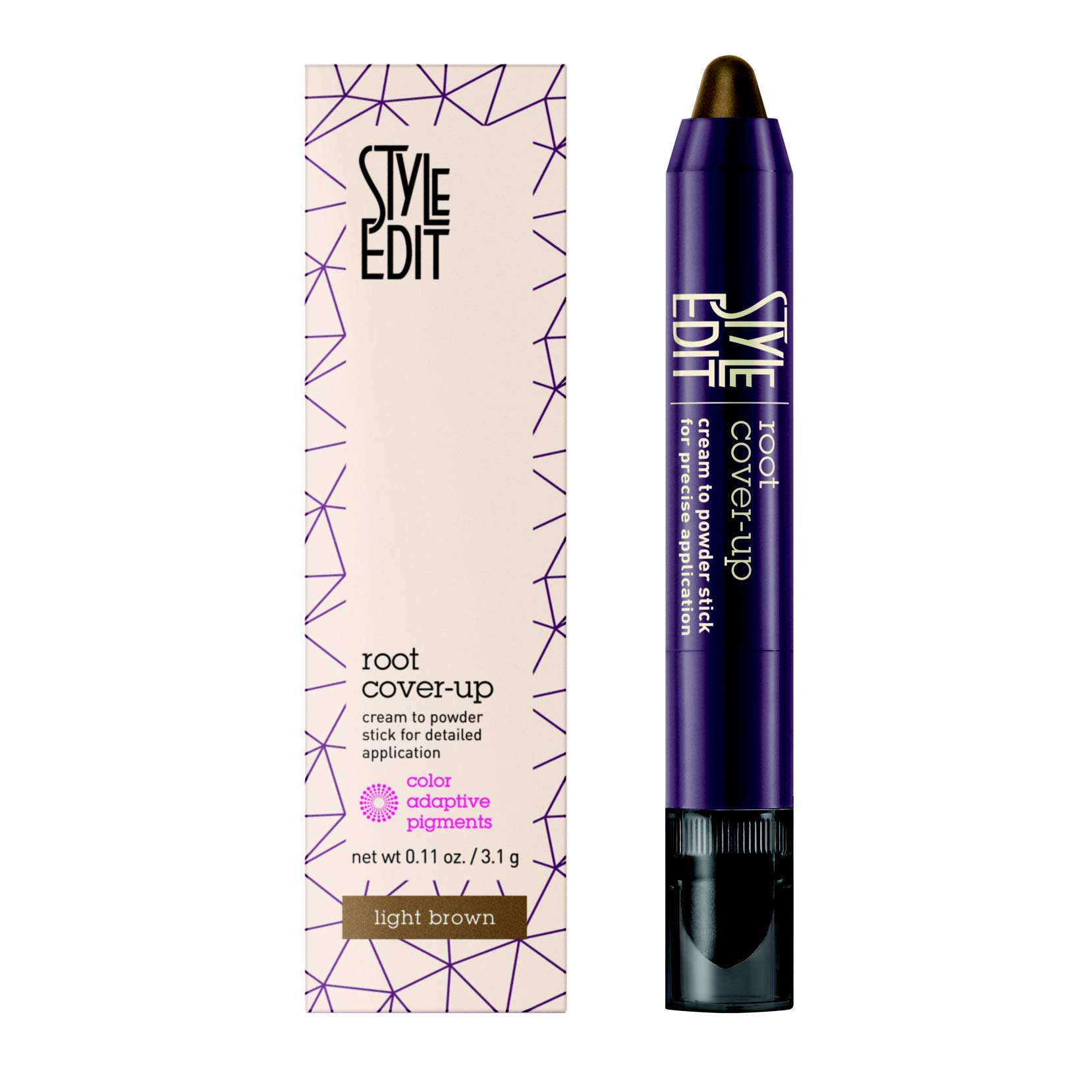 Light Brown Travel Size Concealer & Cover Up Stick Duo - Root & Gray Hair Cover for On-the-Go Touch Ups | Perfect for Travel, Work, and Everyday Use