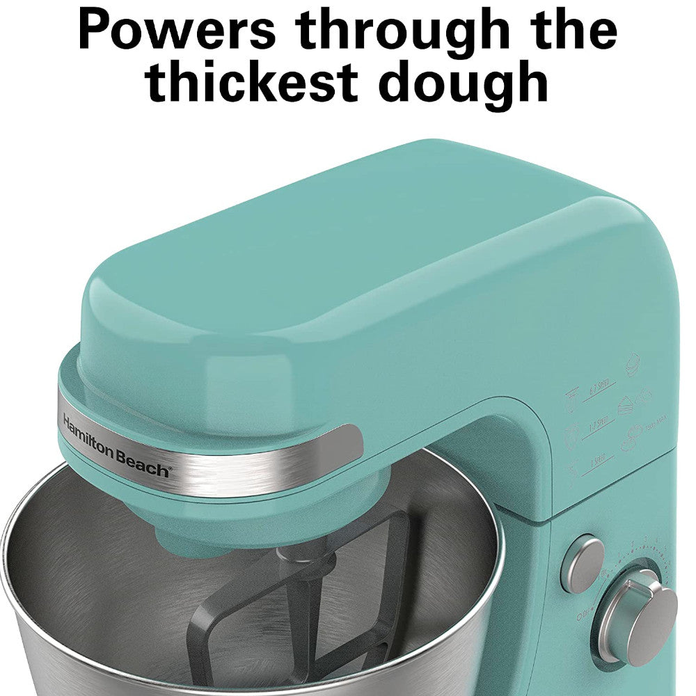 Hamilton Beach 4-Quart Stand Mixer 63387 - Perfect for Baking Cakes, Cookies & Bread at Home
