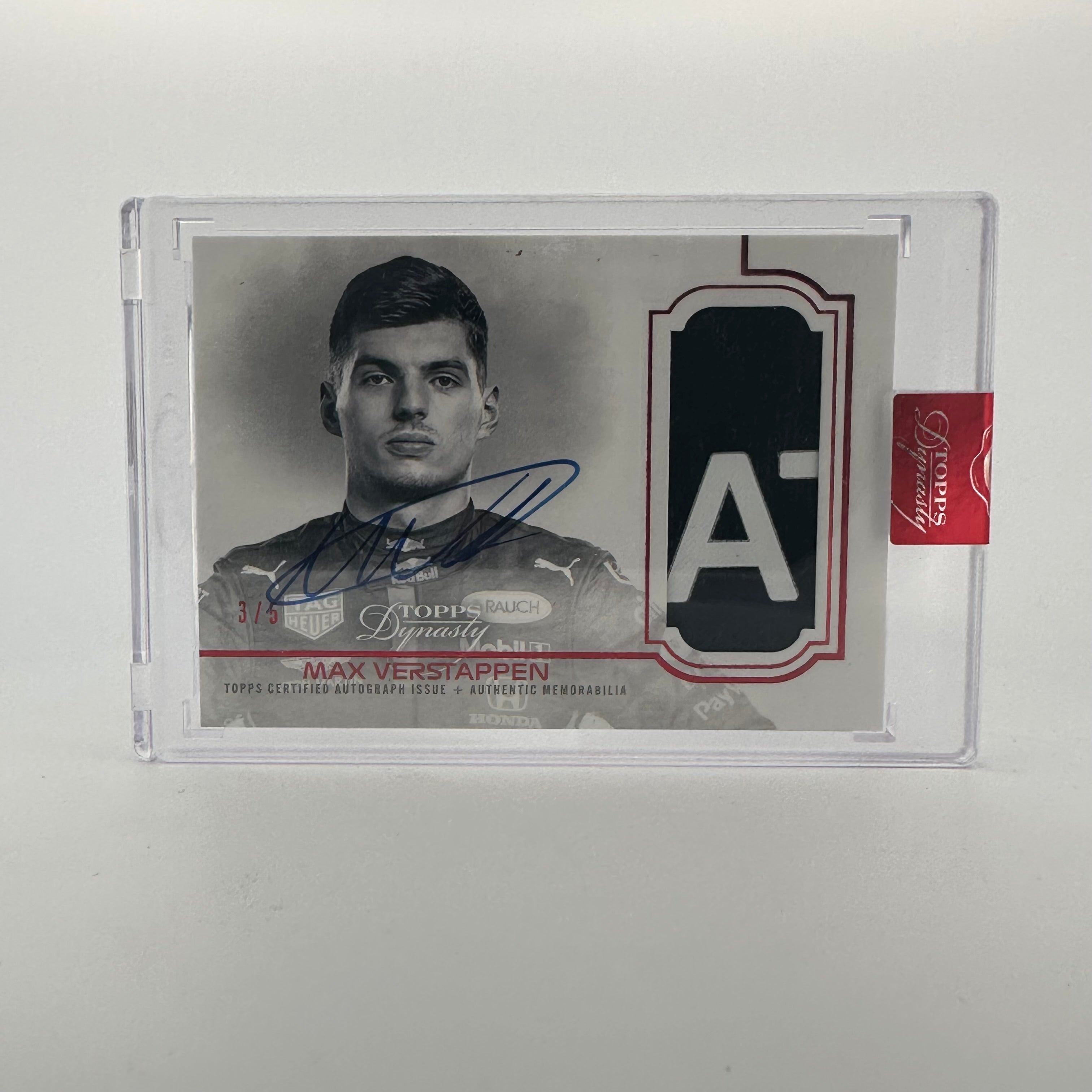 Max Verstappen 2020 Dynasty Autograph Patch #DAP MV - Perfect for F1 Collectors, Racing Fans & Memorabilia Enthusiasts